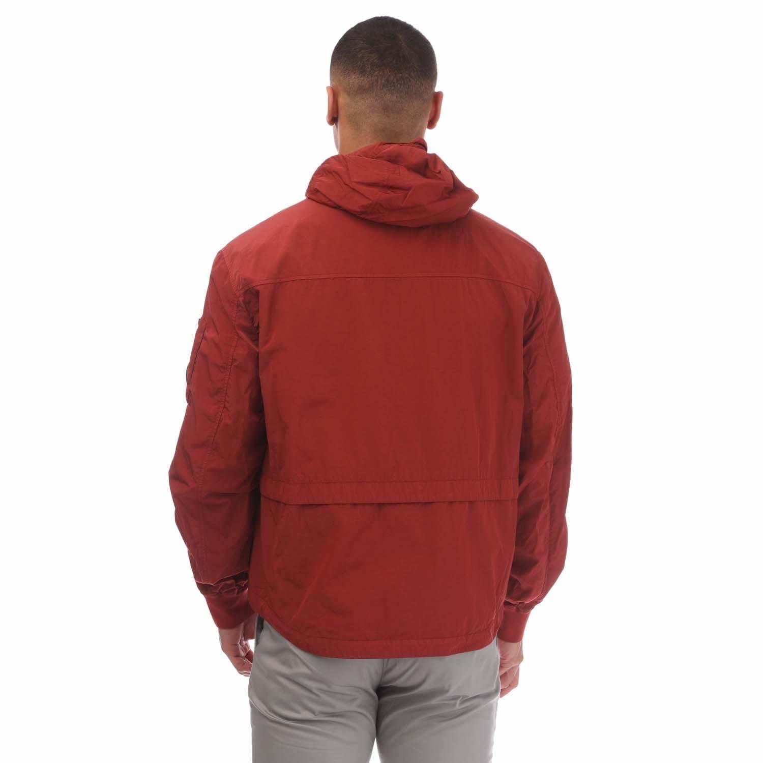 Red - CP Company - Chrome-R Hooded Overshirt - 3