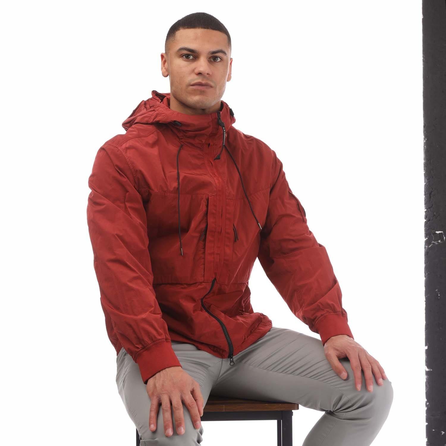 Red - CP Company - Chrome-R Hooded Overshirt - 4
