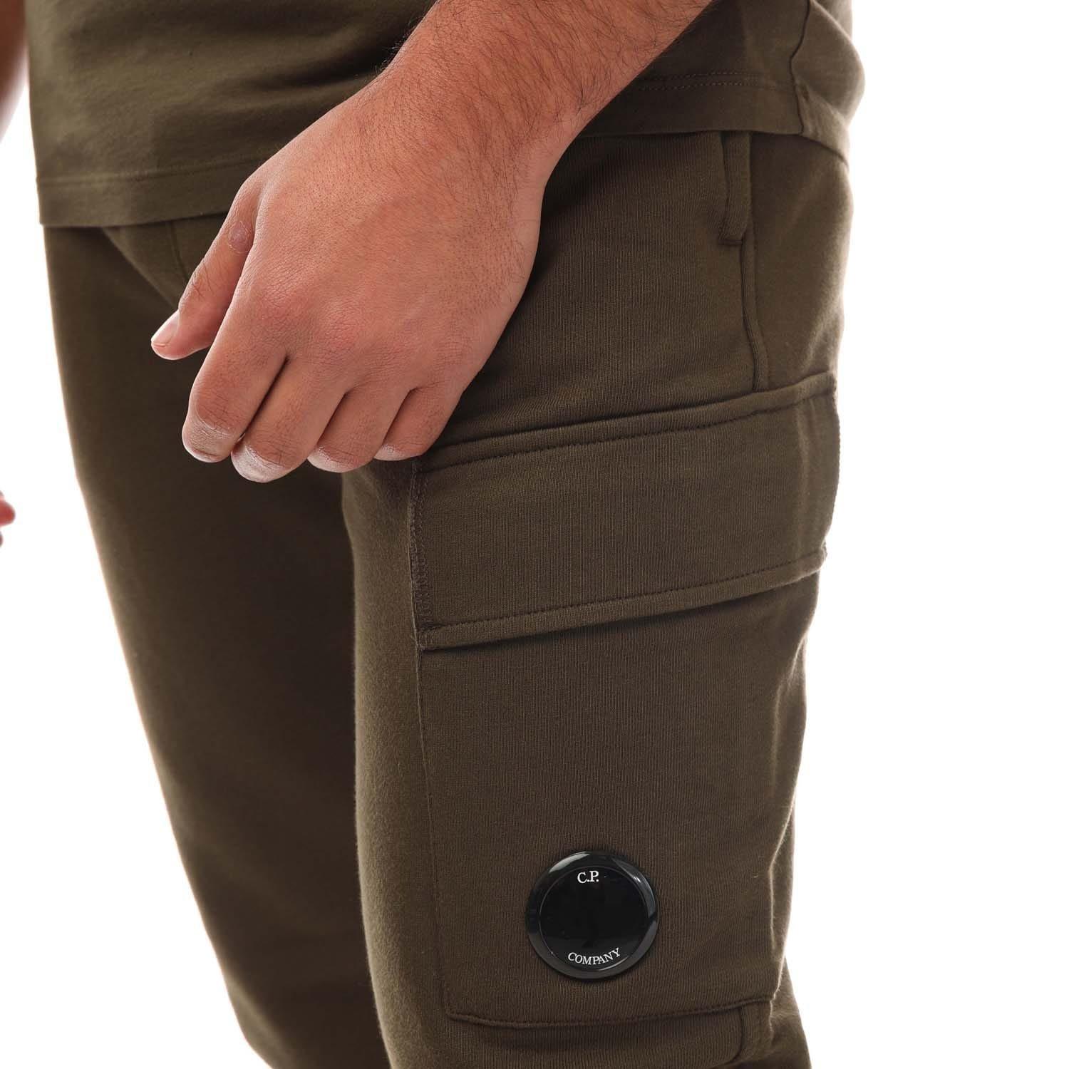 Khaki - CP Company - Diagonal Raised Fleece Cargo Sweatpants - 3