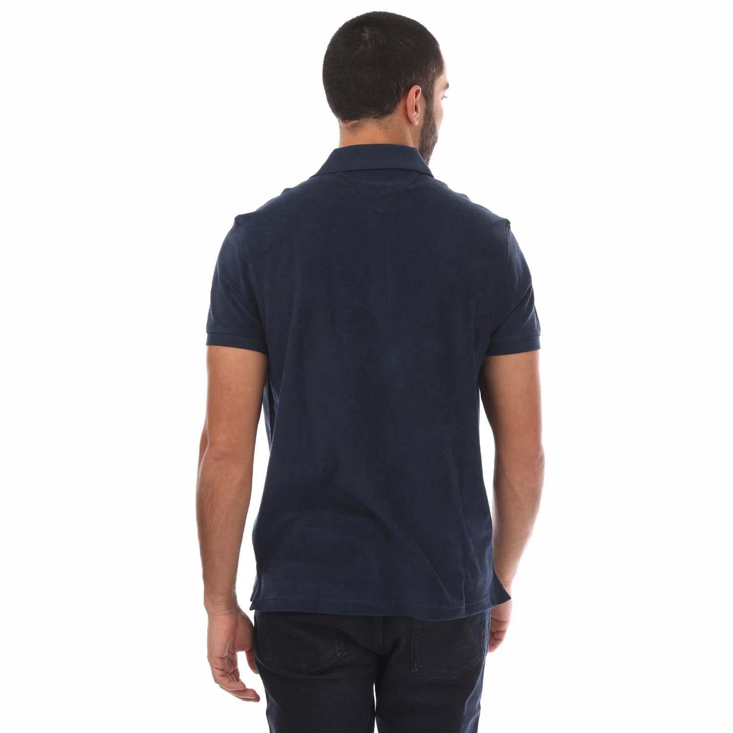 Blue - Tommy Hilfiger - Micro Towelling Regular-Fit Polo Shirt - 2