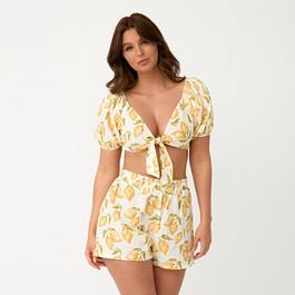 Be You Ladies Beach Paperbag Short Co ord