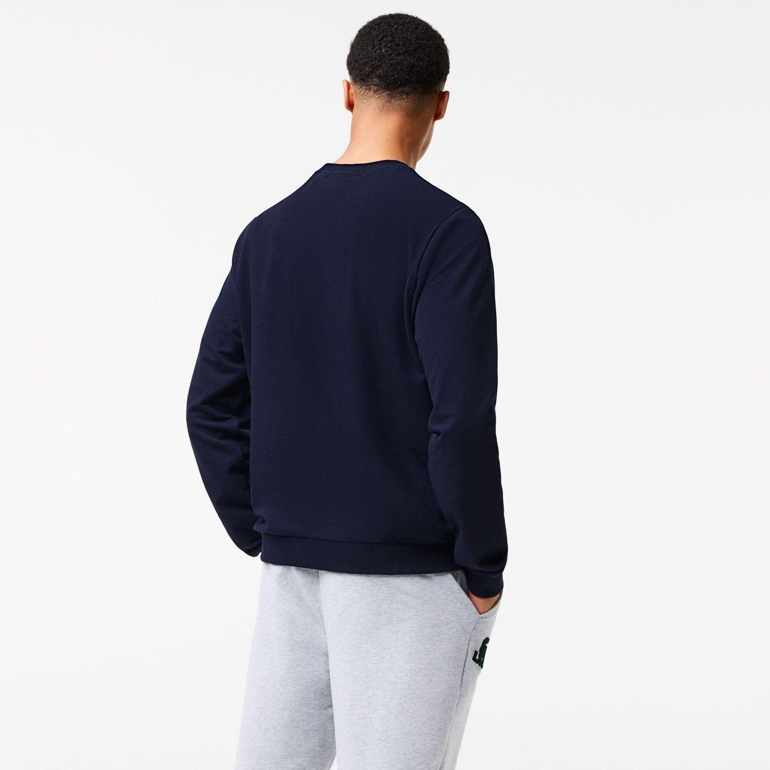 Navy - Lacoste - Fleece Loungewear Hoodie - 2