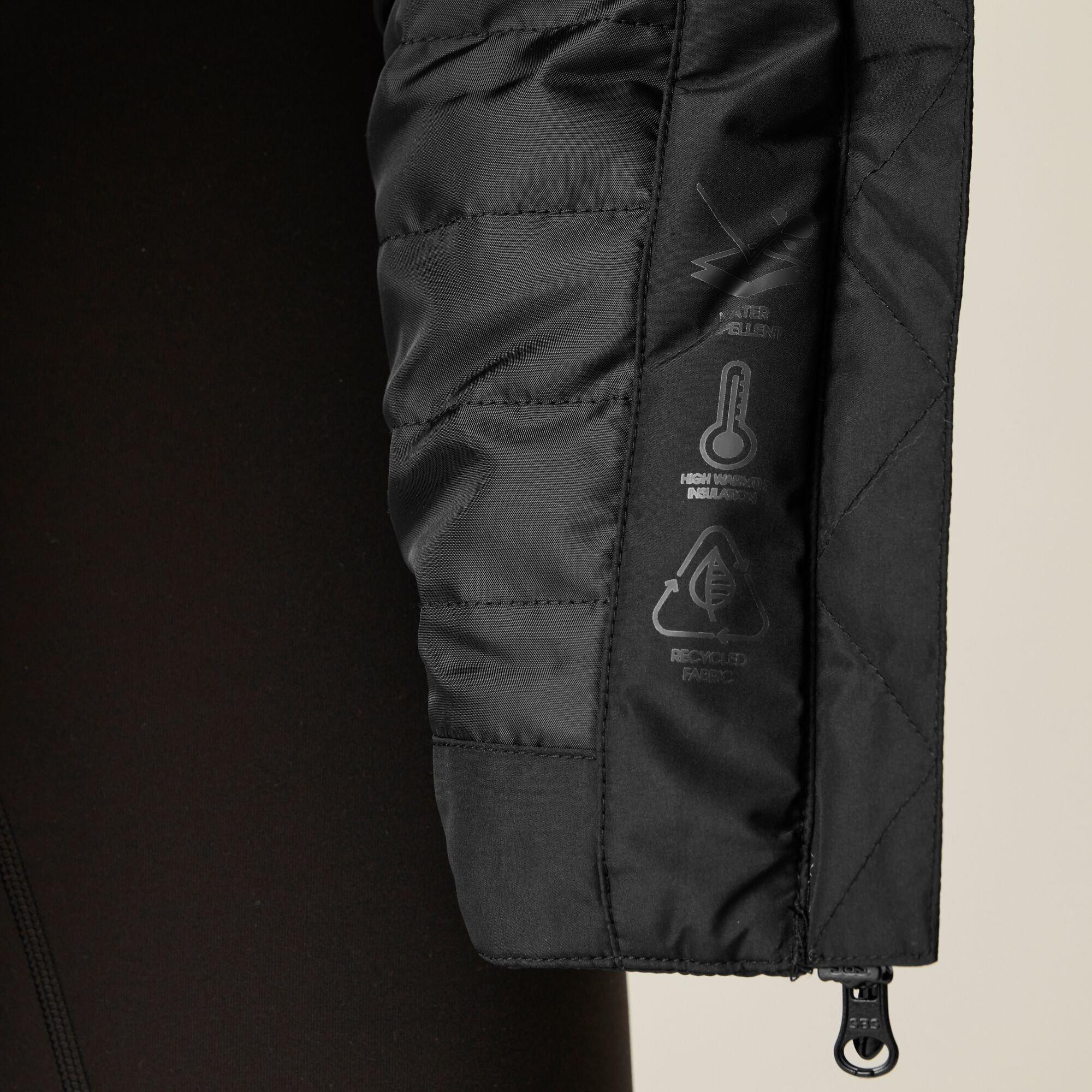 Black - Dare 2b - Women's Striking V ARED 15/15 High Warmth Padding Swarovski Crystal Insulated Waterproof Jacket - 4