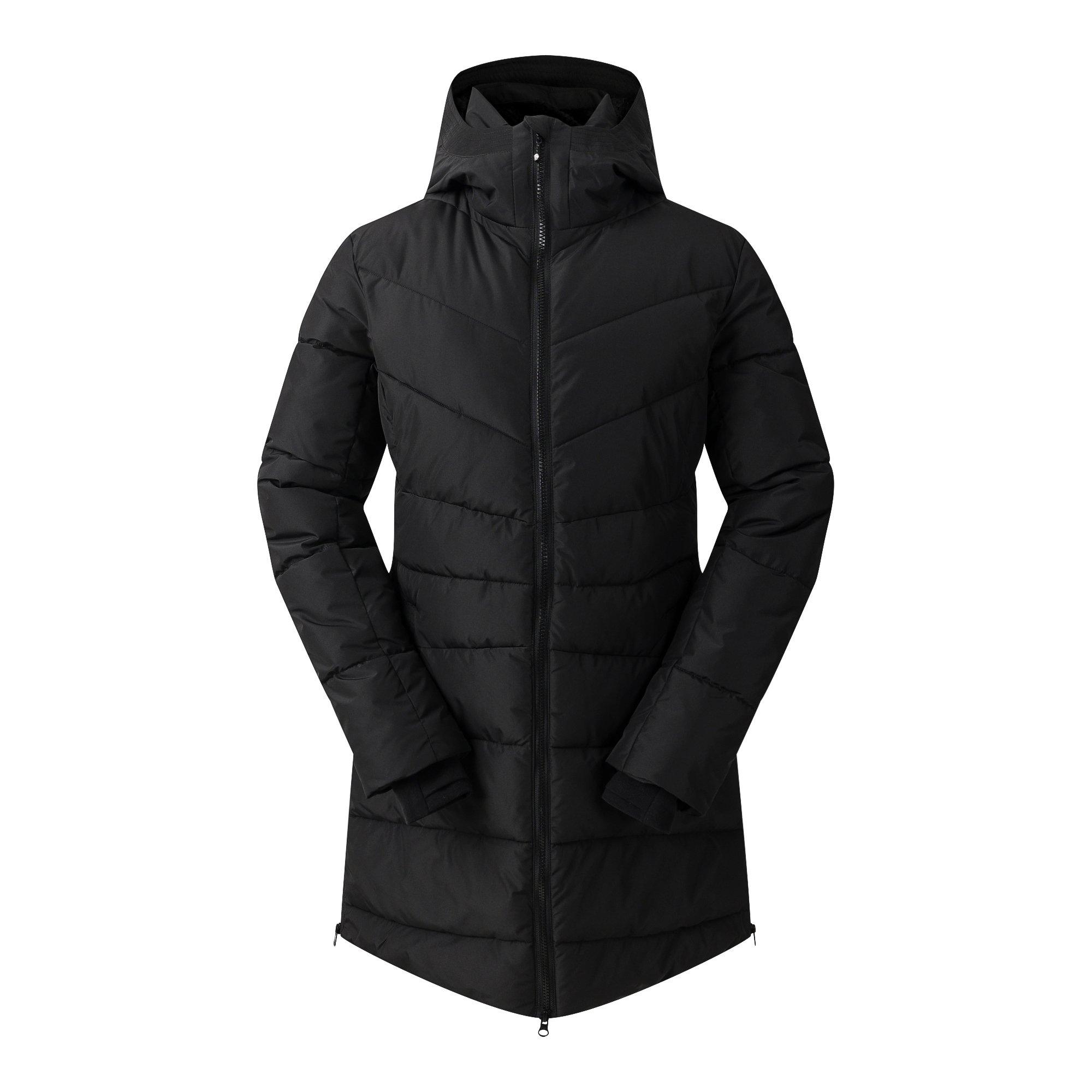 Black - Dare 2b - Women's Striking V ARED 15/15 High Warmth Padding Swarovski Crystal Insulated Waterproof Jacket - 10