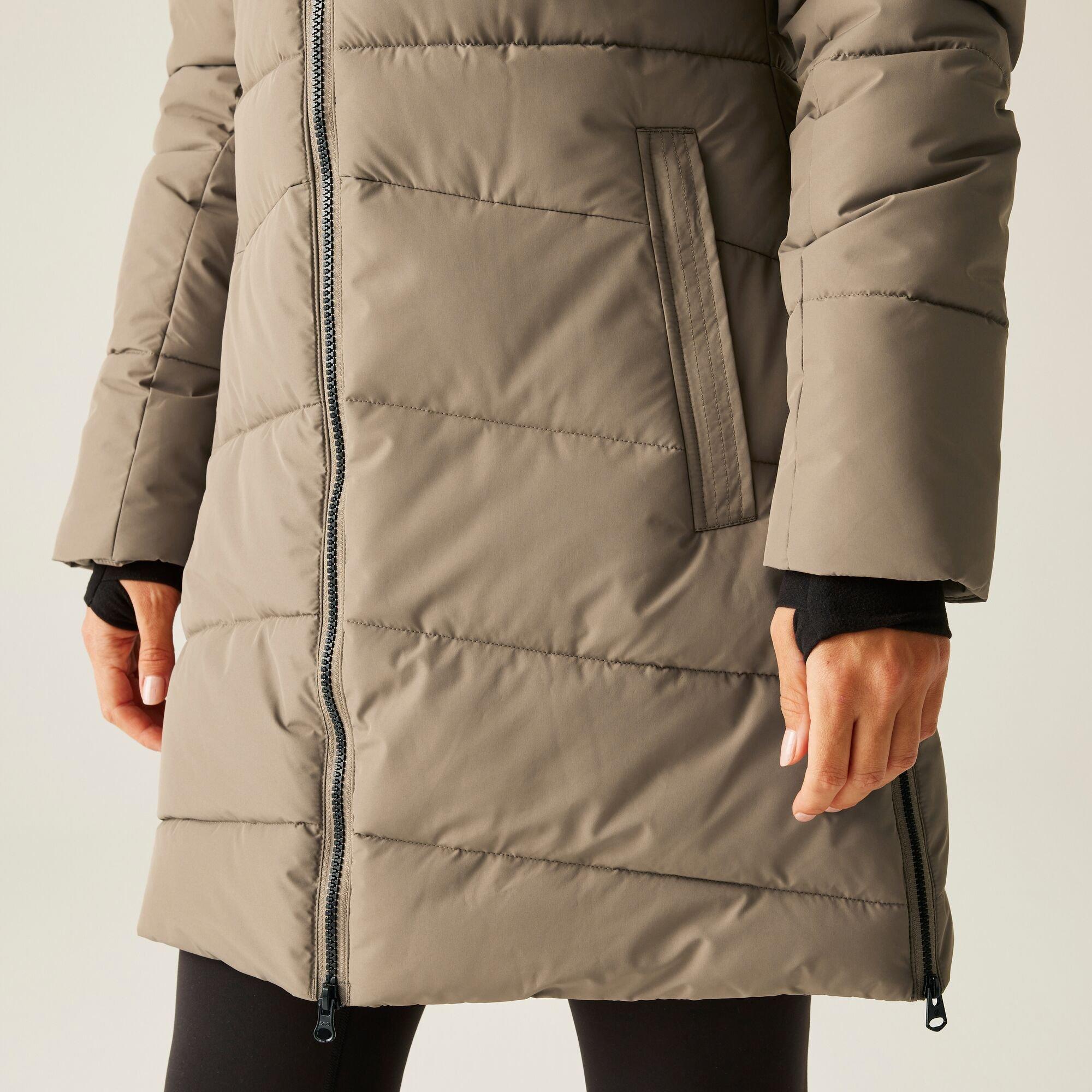 Pine Bark - Dare 2b - Women's Striking V ARED 15/15 High Warmth Padding Swarovski Crystal Insulated Waterproof Jacket - 6