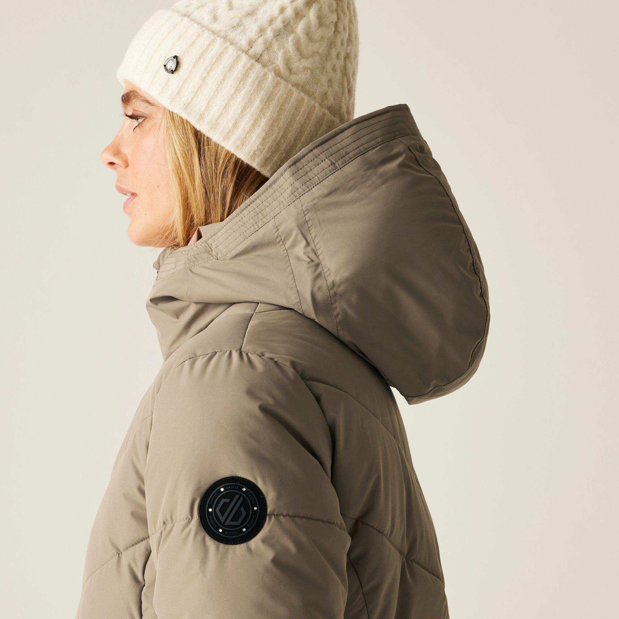 Pine Bark - Dare 2b - Women's Striking V ARED 15/15 High Warmth Padding Swarovski Crystal Insulated Waterproof Jacket - 7