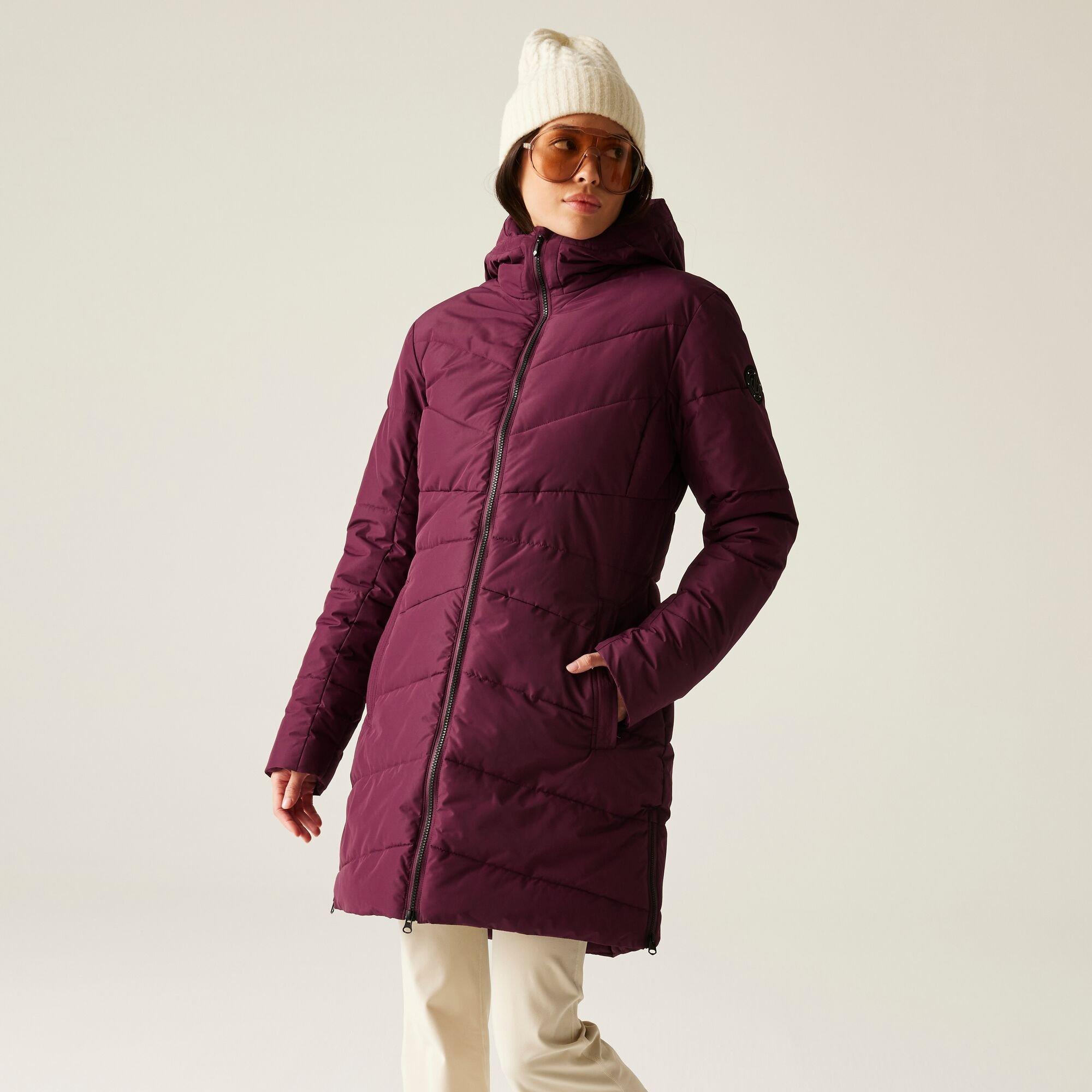 Dare 2B Women's Striking V Ared 15/15 High Warmth Padding Swarovski Crystal Insulated Waterproof Jacket - Fig - 10