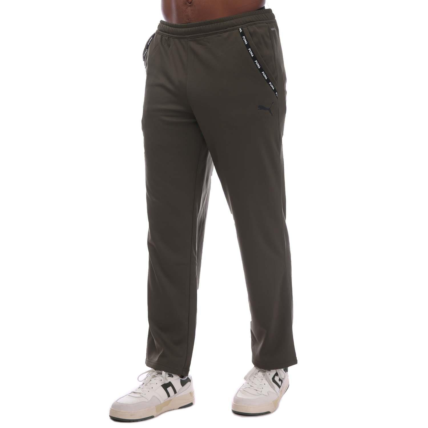 Olive - Puma - Fit Taped PWRFleece Lite Joggers - 1