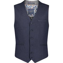 Guide London Italian Cotton & Linen Blend Waistcoat