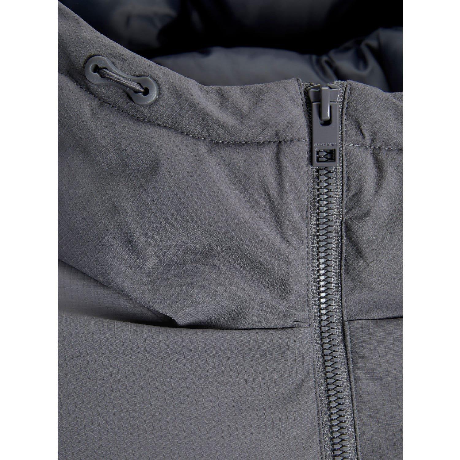 Grey - Jack and Jones - Brady Long Puffer Jacket - 2