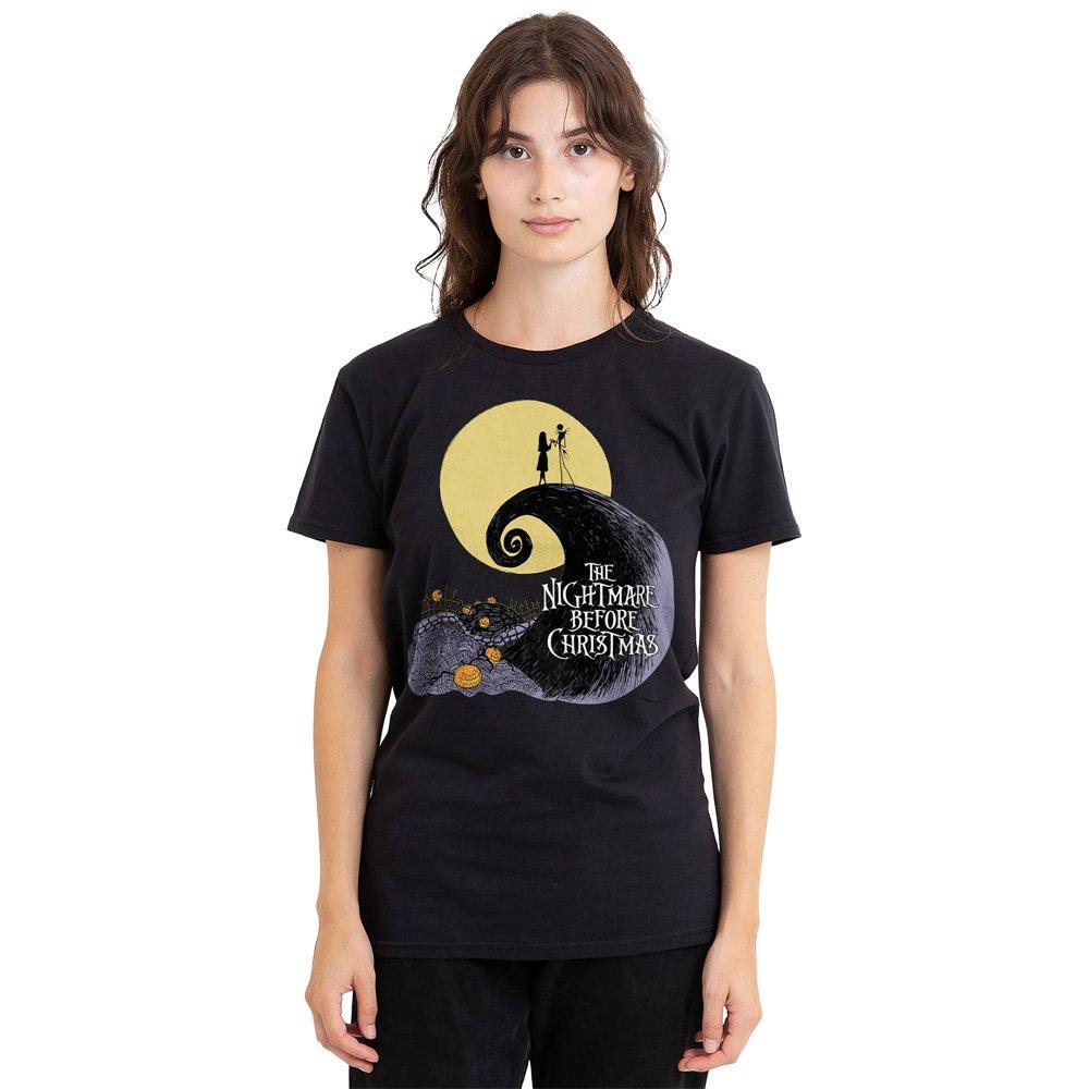 Black - Disney - The Nightmare Before Christmas Moon Silhouette T-S - 1