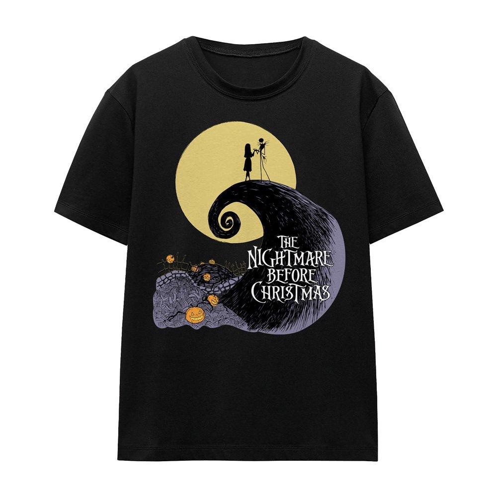 Black - Disney - The Nightmare Before Christmas Moon Silhouette T-S - 4