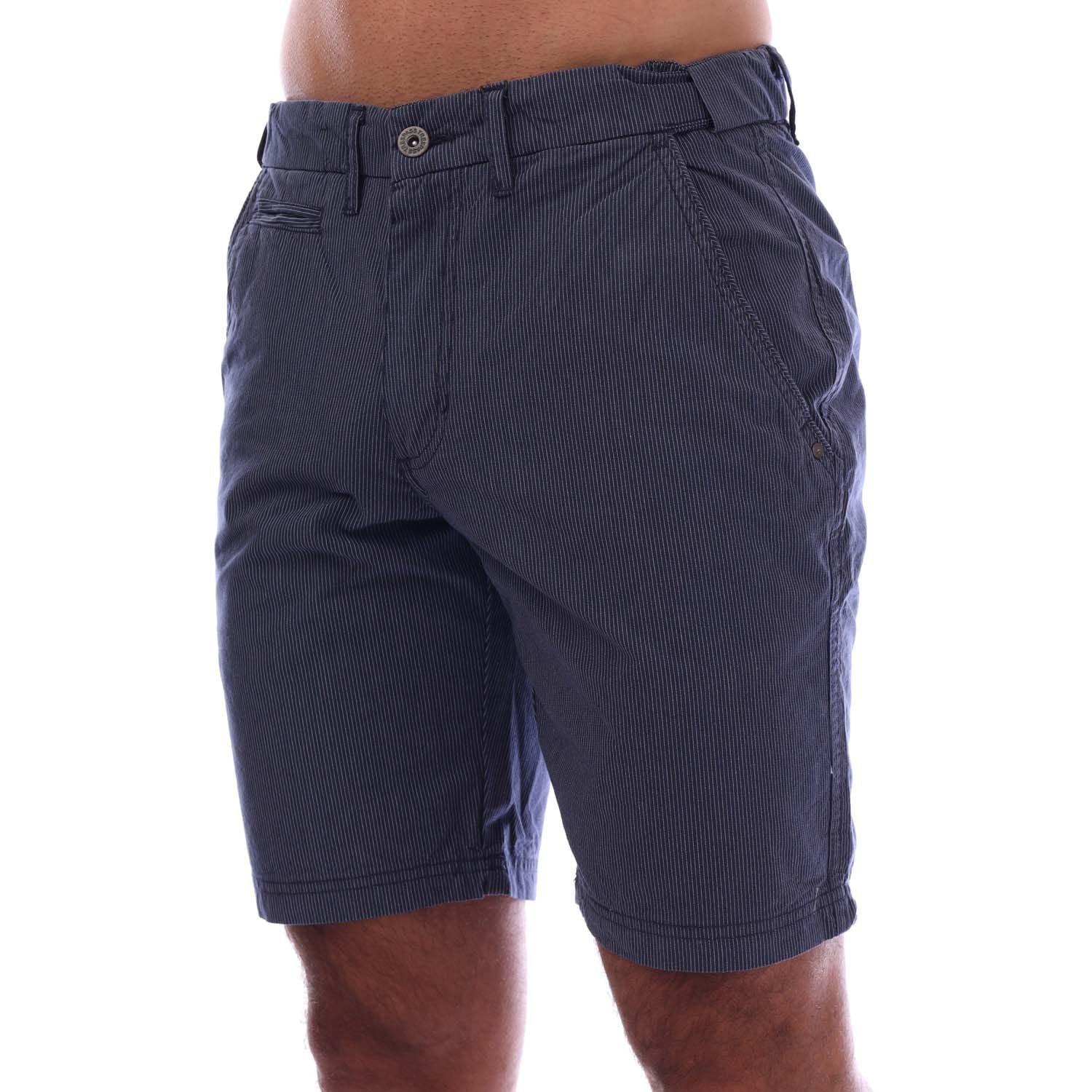 Navy - Trespass - Atom B Cargo Shorts Mens - 2