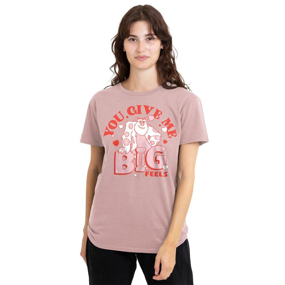 Rose - Disney - Monsters Inc Sully Big Feels T Shirt Powder Rose - 1