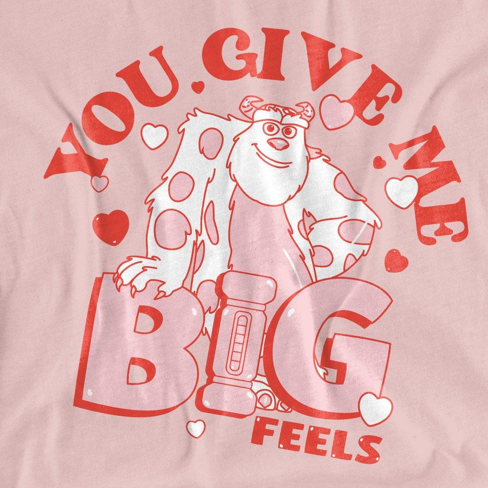 Rose - Disney - Monsters Inc Sully Big Feels T Shirt Powder Rose - 2
