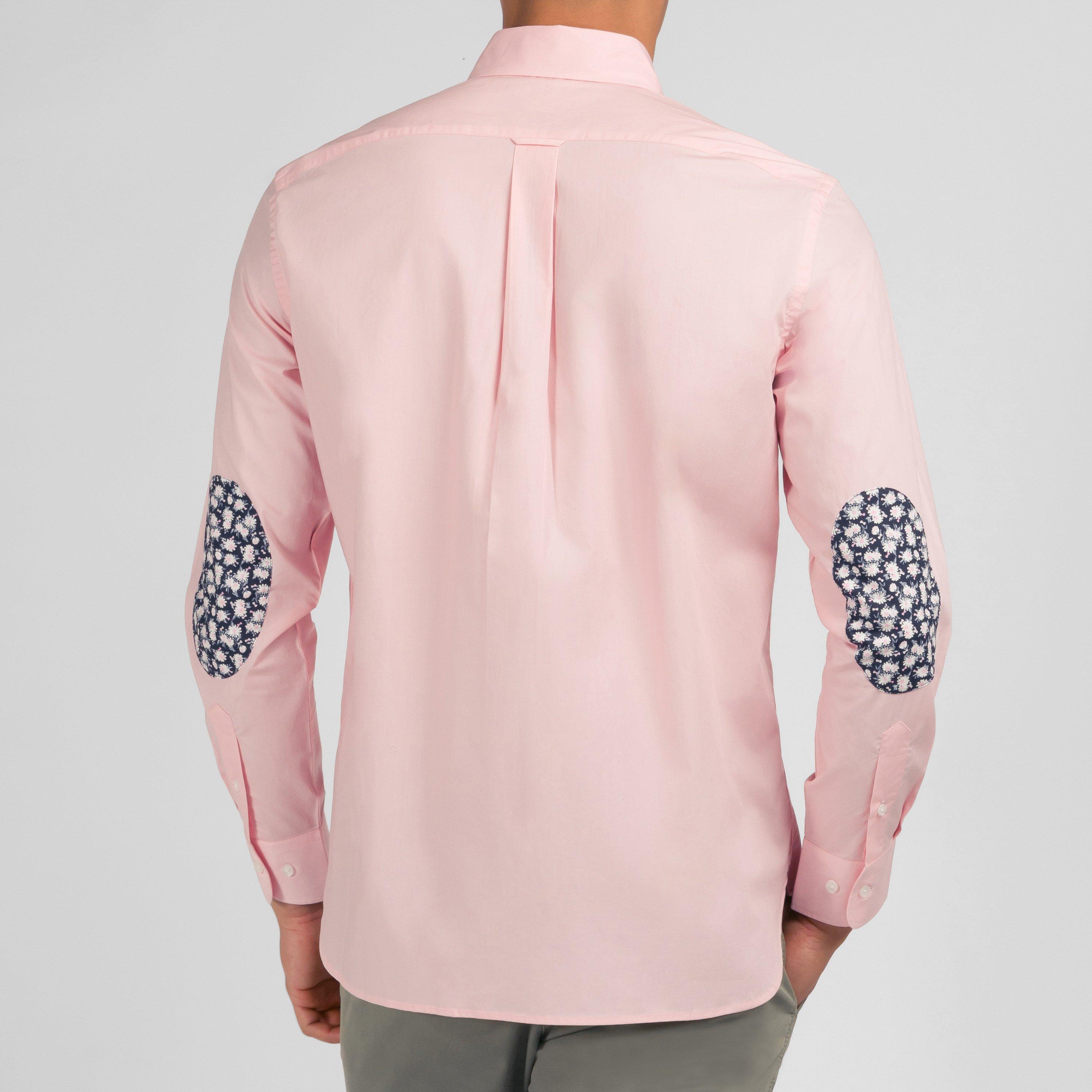 Roc16 - Eden Park - Pink shirt with floral elbow patches - 4
