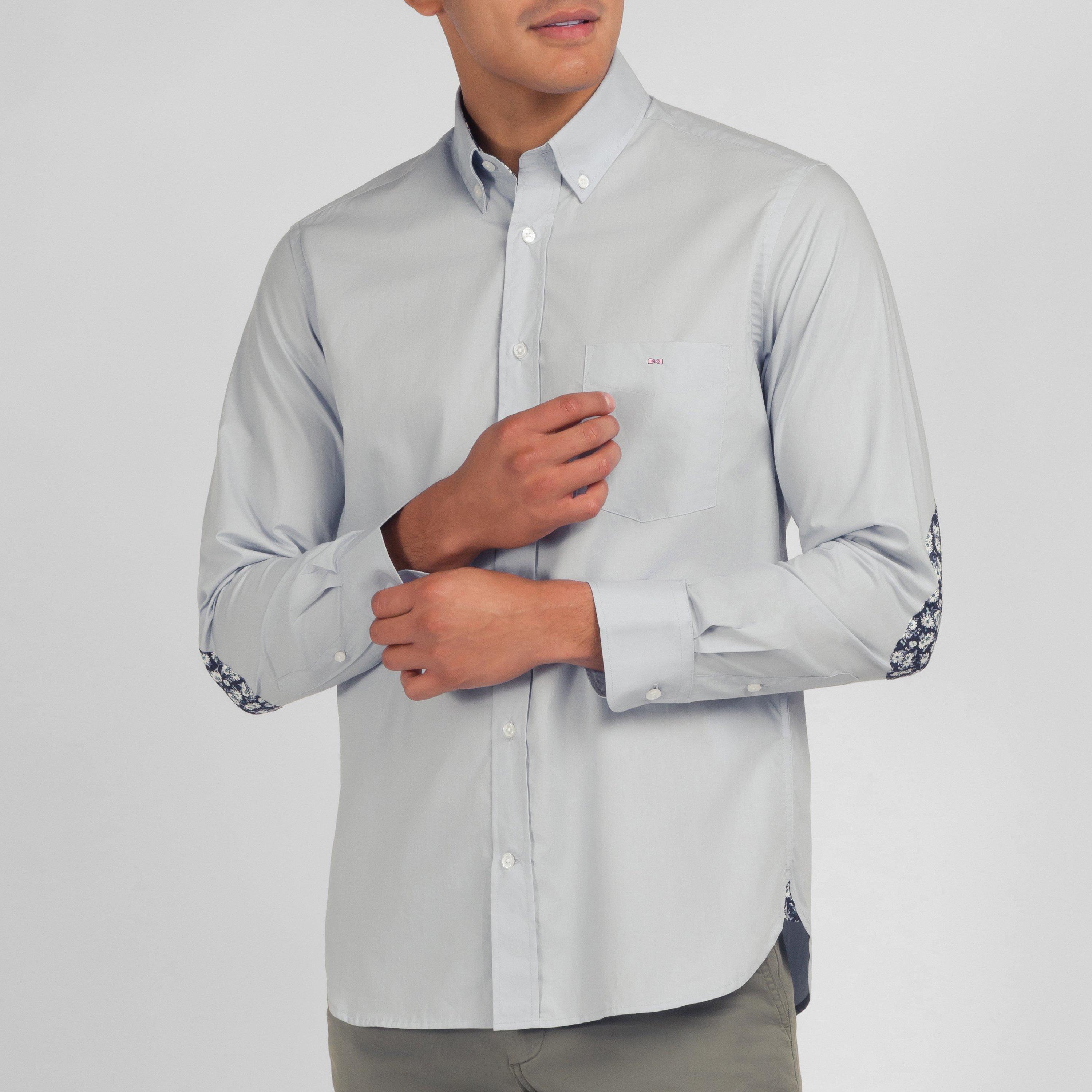 Blc6 - Eden Park - Pink shirt with floral elbow patches - 2