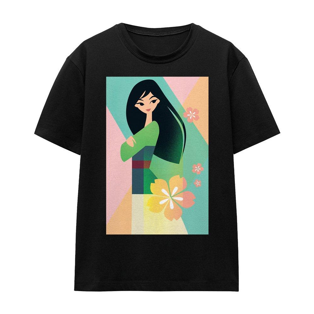 Black - Disney - Mulan Simplistic Illustration T-Shirt Black - 4