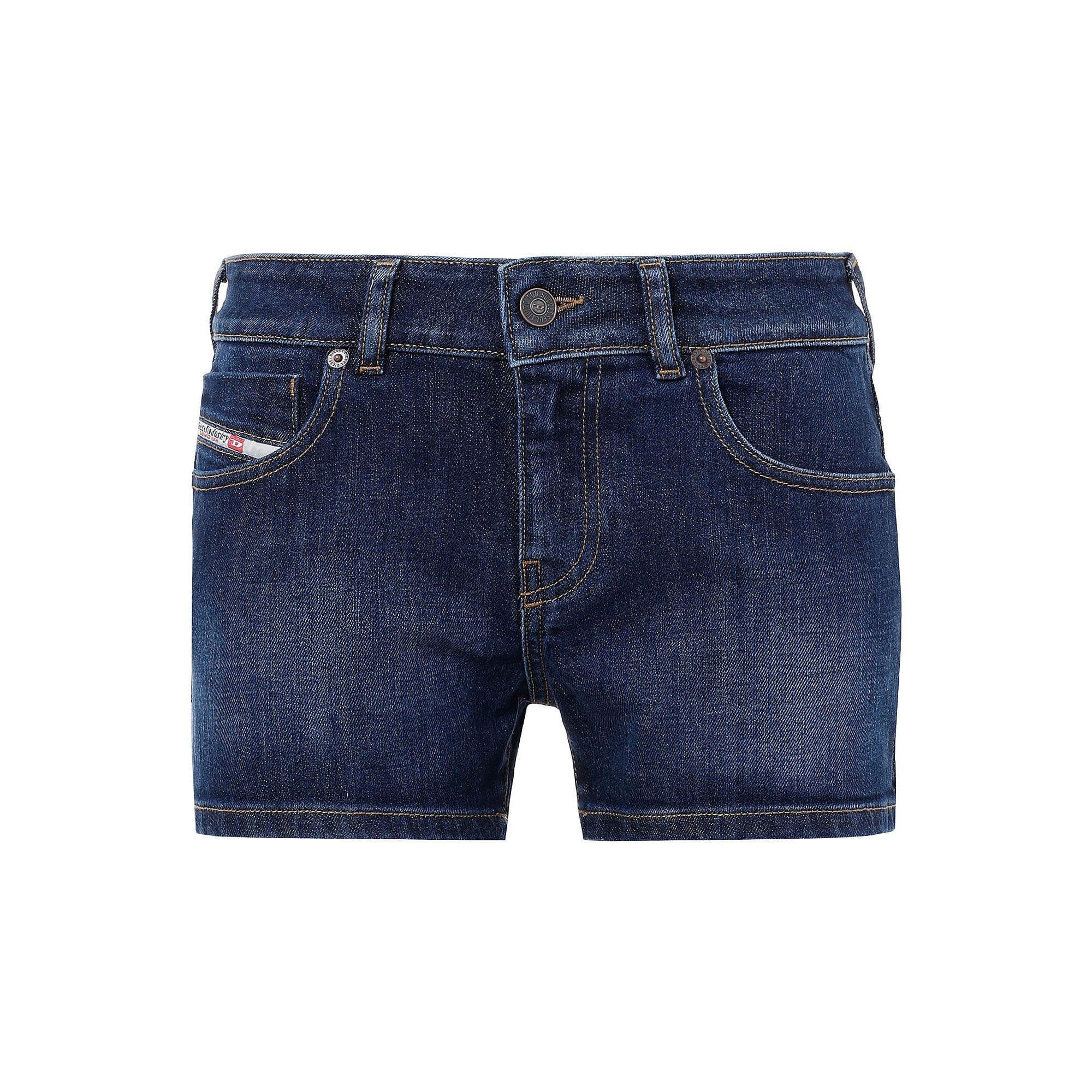 Blue - Diesel - De-Lyla Short Shorts - 1