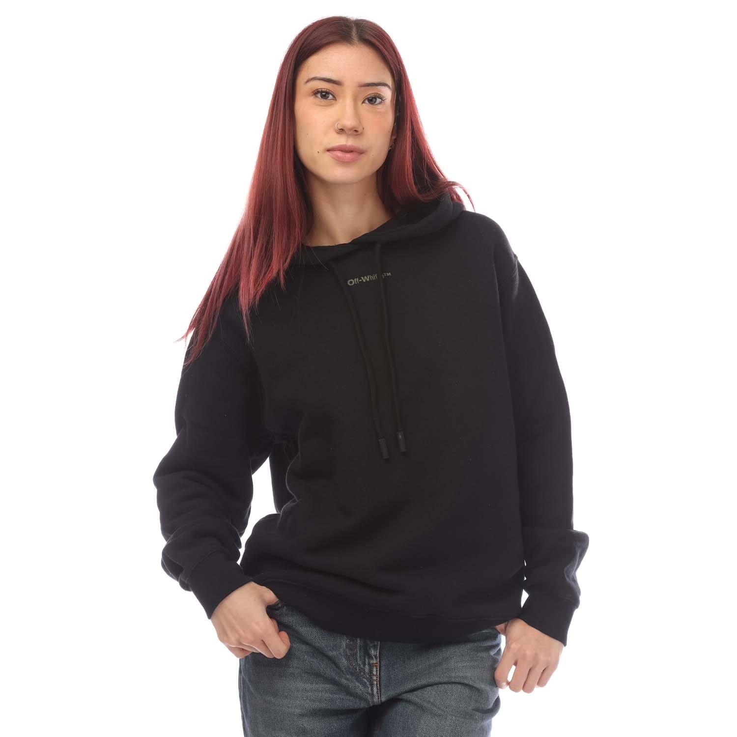 Black - Off White - Tie Dye Arrow Regular Hoodie - 3