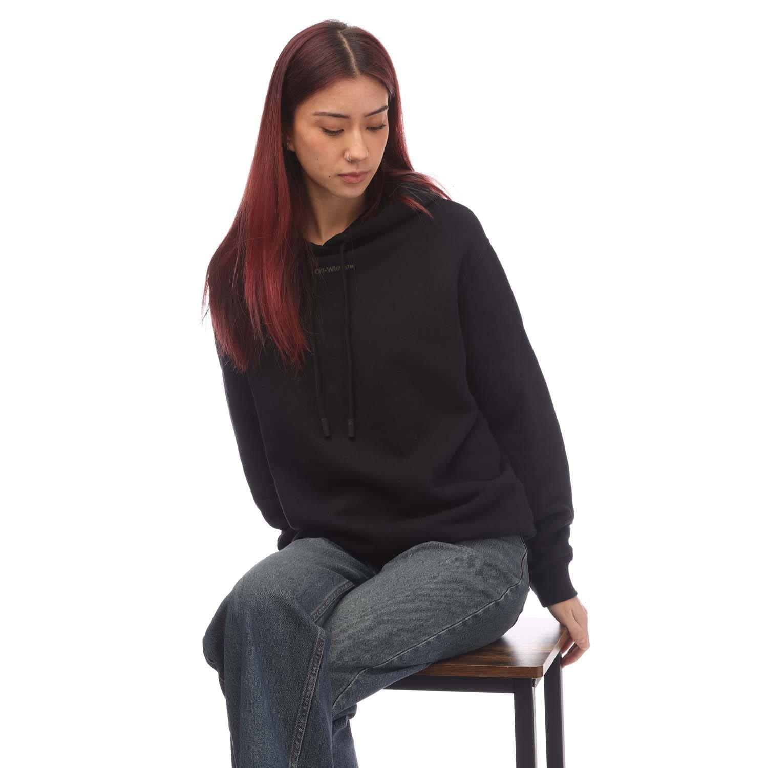 Black - Off White - Tie Dye Arrow Regular Hoodie - 4