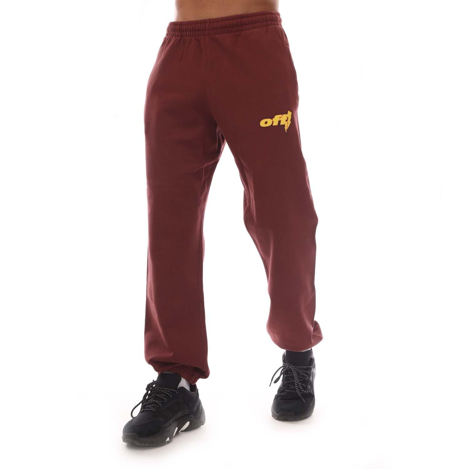 Red - Off White - Thunder Stable Slim Sweatpants - 1
