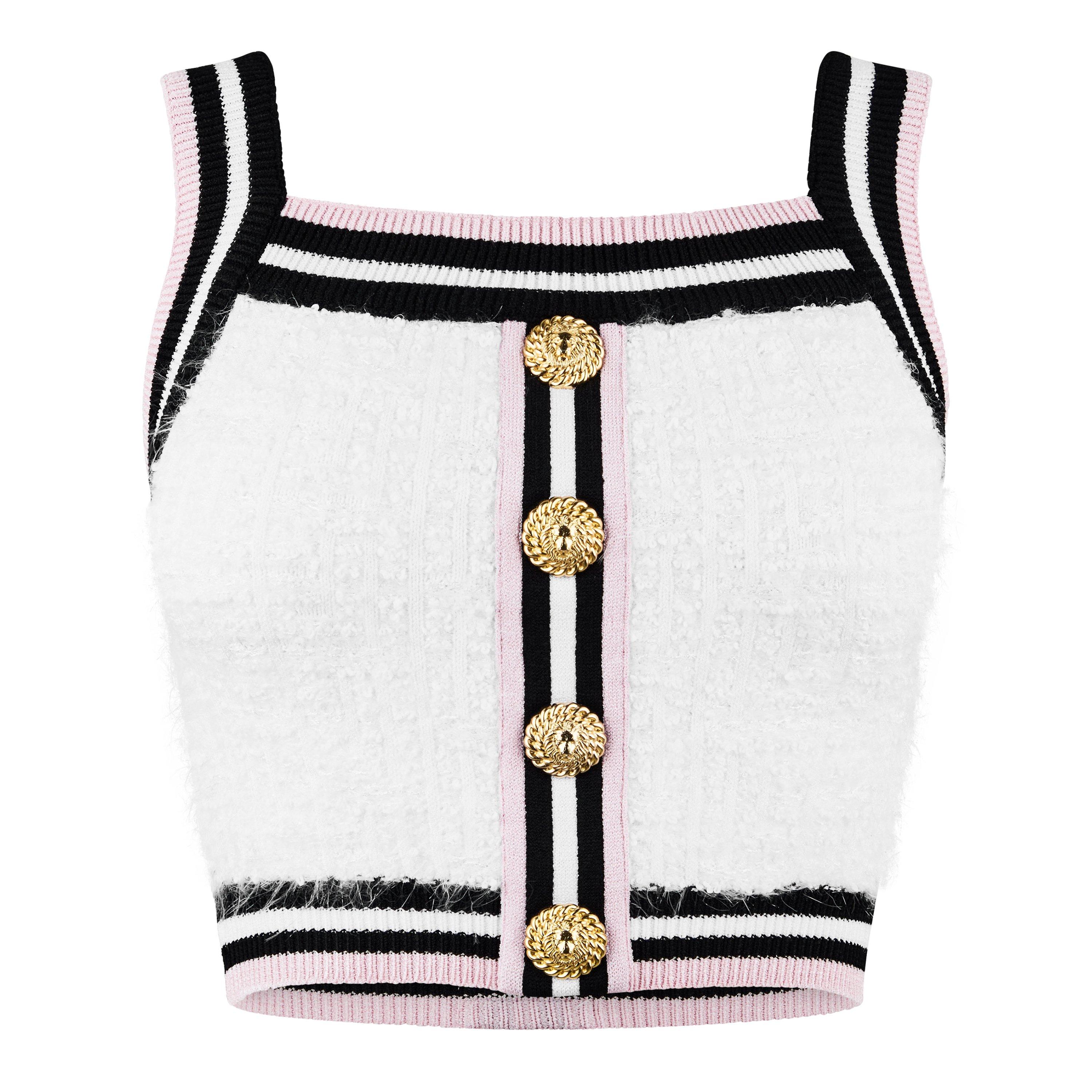 BLANC - Balmain - Knitted Crop Top - 5