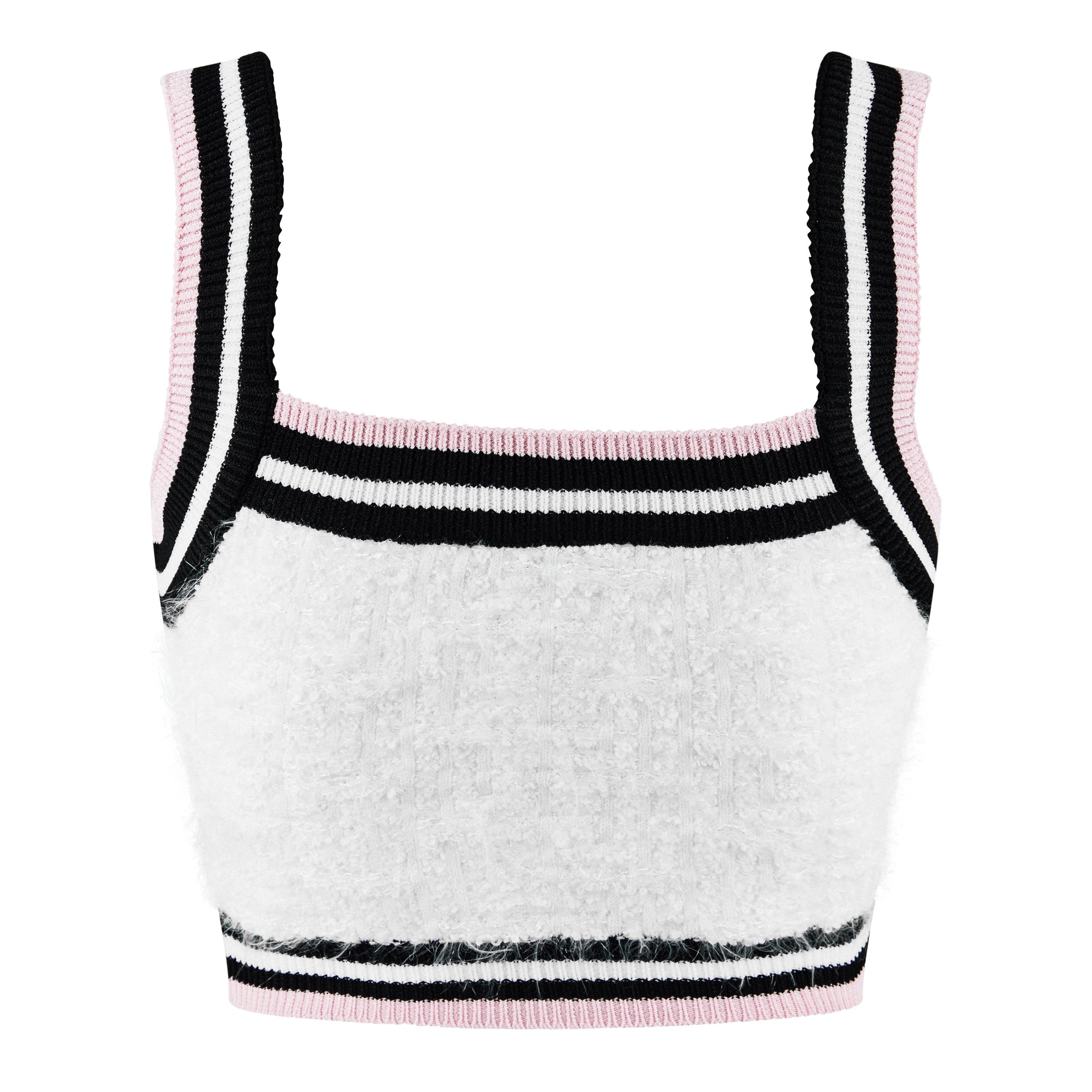 BLANC - Balmain - Knitted Crop Top - 6
