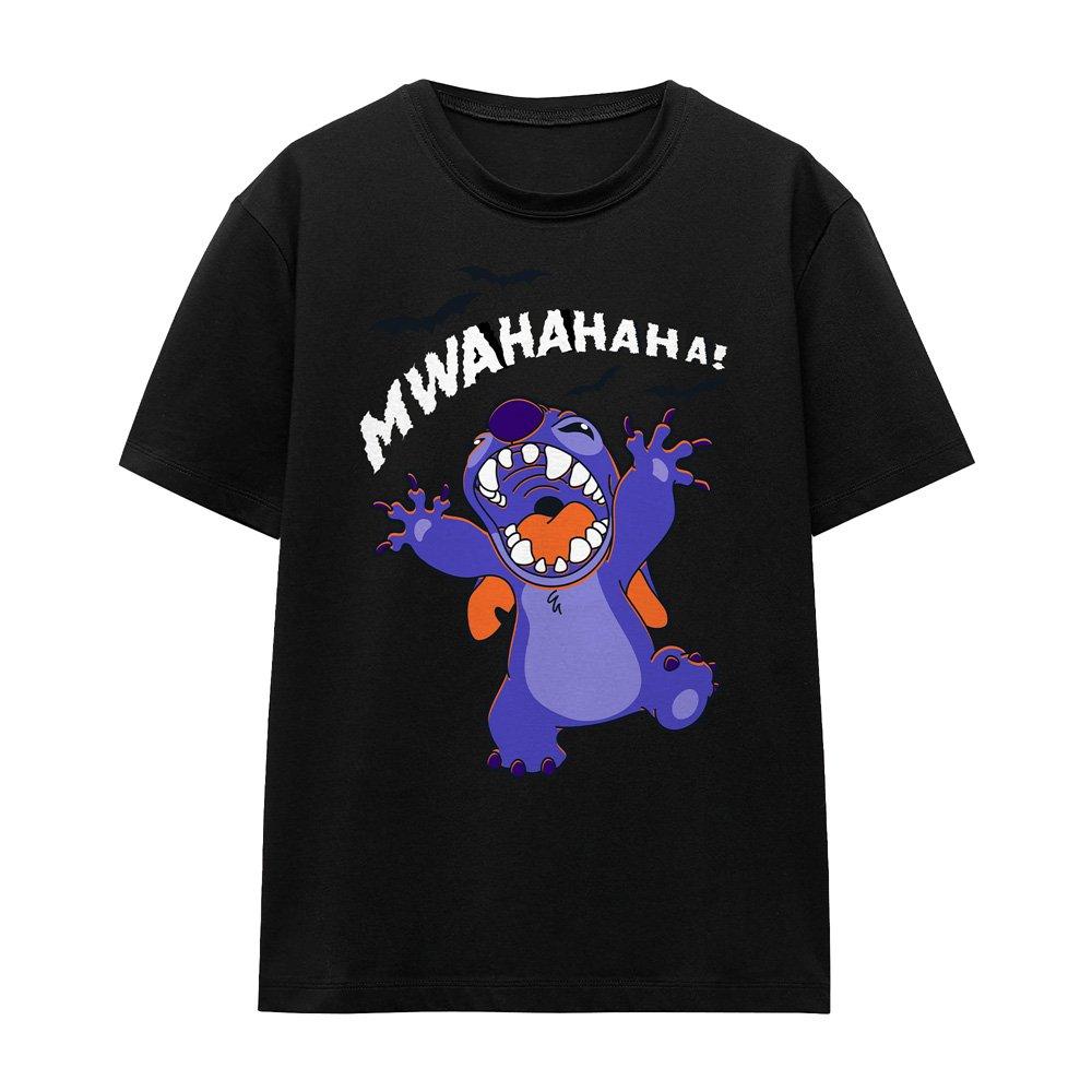 Black - Disney - Lilo Stitch Evil Laugh T-Shirt Black - 4