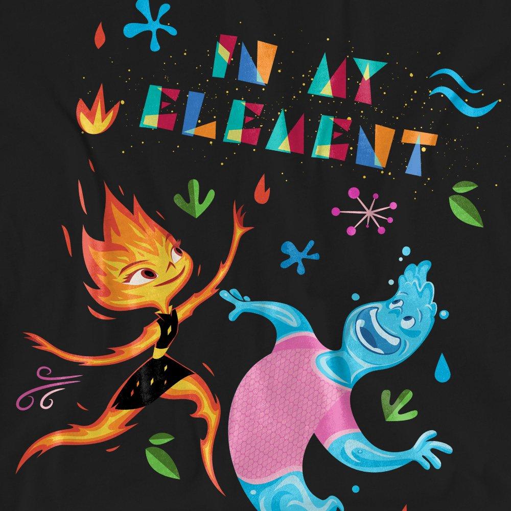 Black - Disney - Elemental Ember And Wade In My Element T-Shirt B - 2