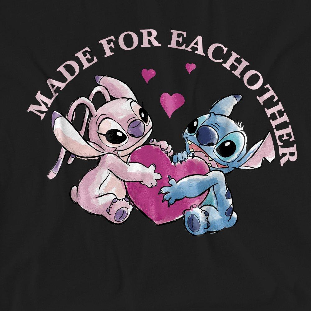 Black - Disney - Lilo Stitch Made for Each Other T-Shirt Black - 2