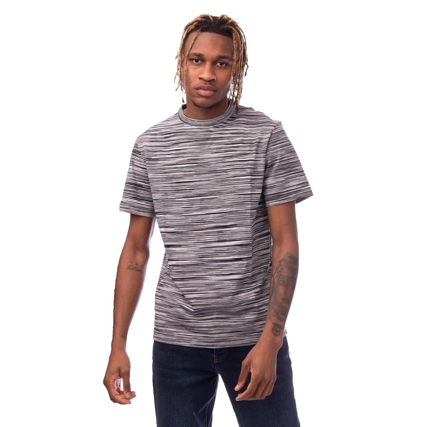Black - Missoni - Men's Spacedye Regular Fit T-Shirt - 1
