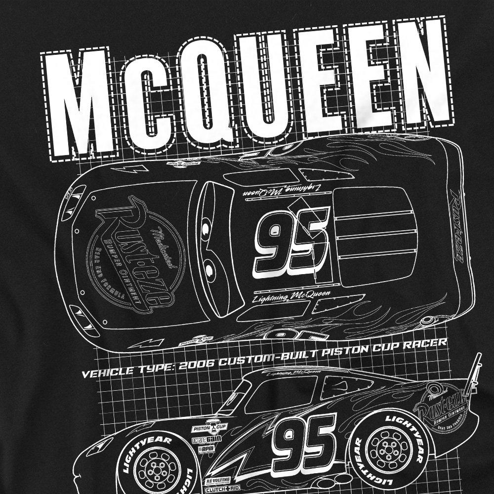 Black - Disney - Cars Lightning McQueen Outline Long Sleeve T-Shirt - 2