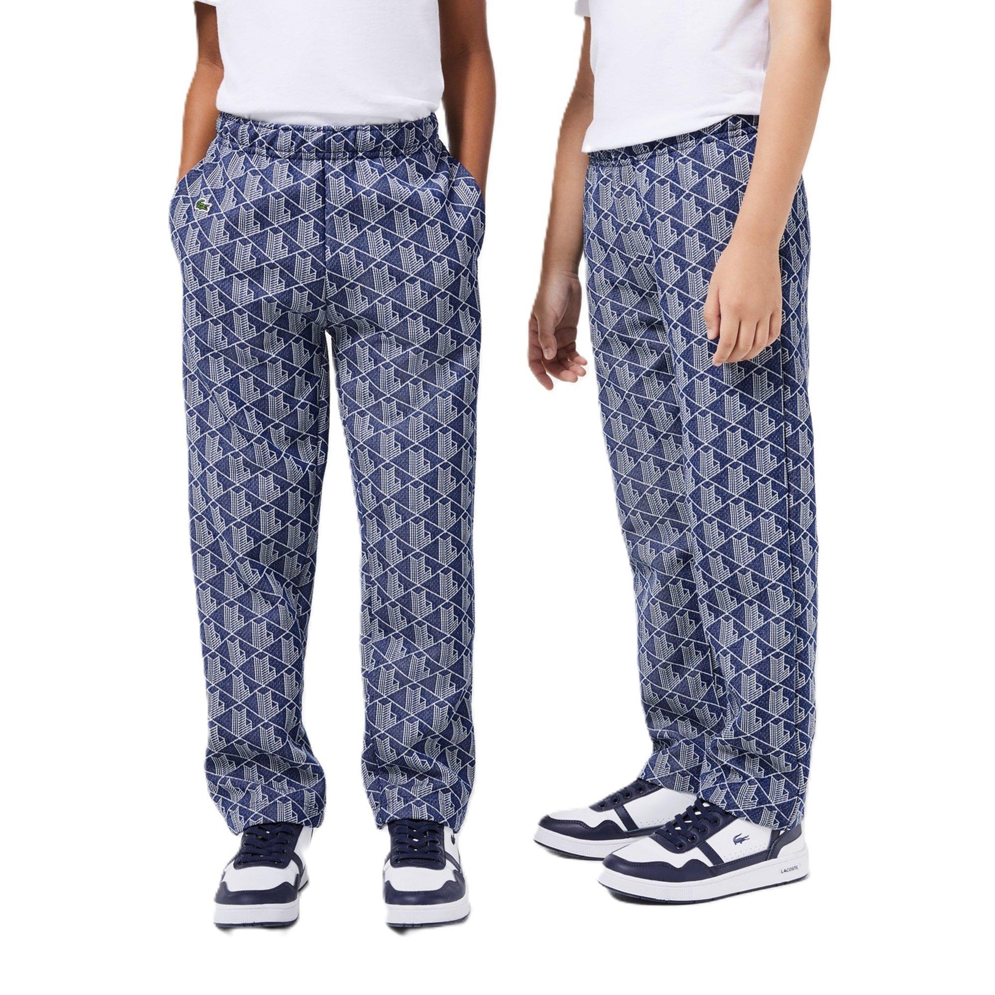Methylene/Flour - Lacoste - Unisex Kids' Closed Hem Woven Tracksuit Joggers - 1