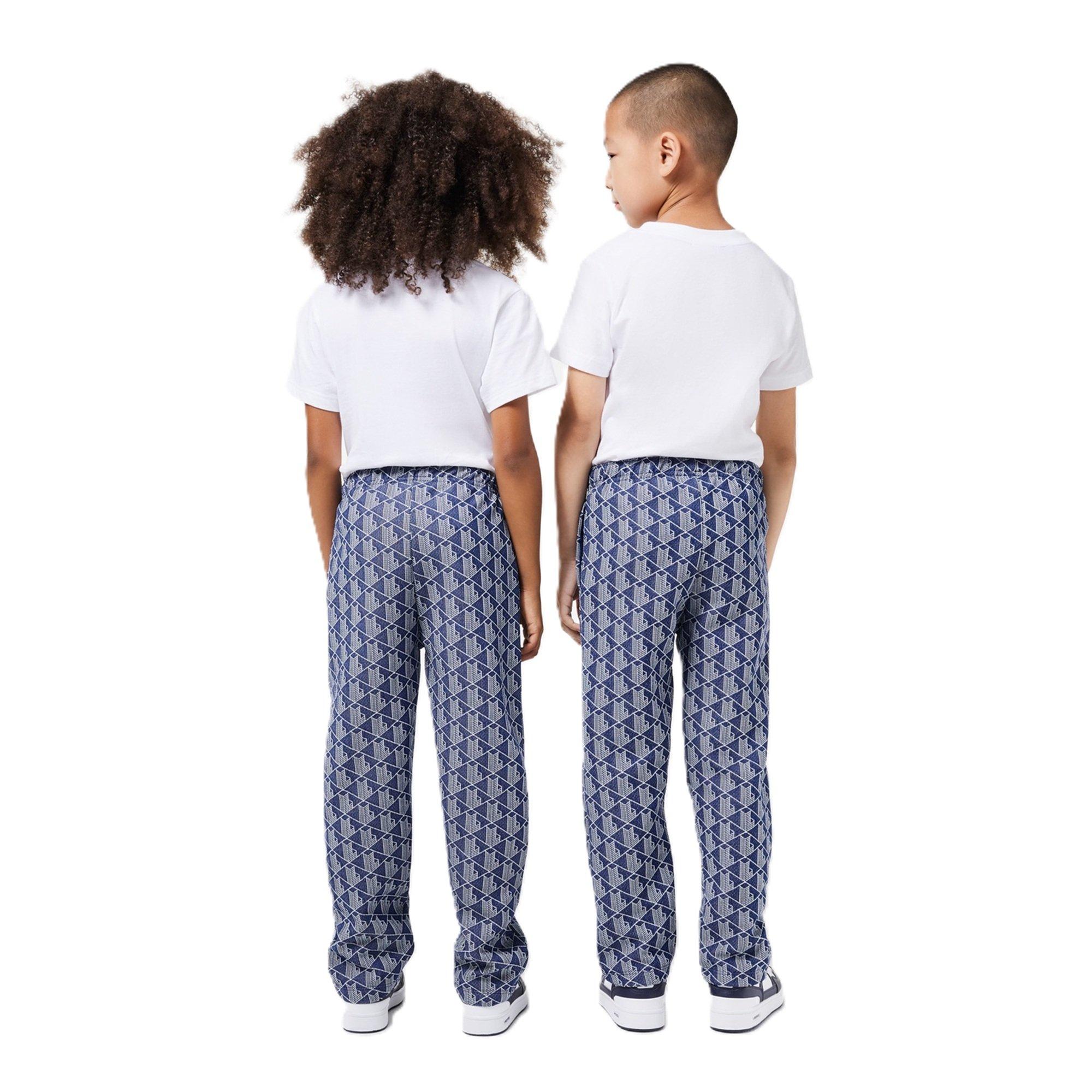 Methylene/Flour - Lacoste - Unisex Kids' Closed Hem Woven Tracksuit Joggers - 2