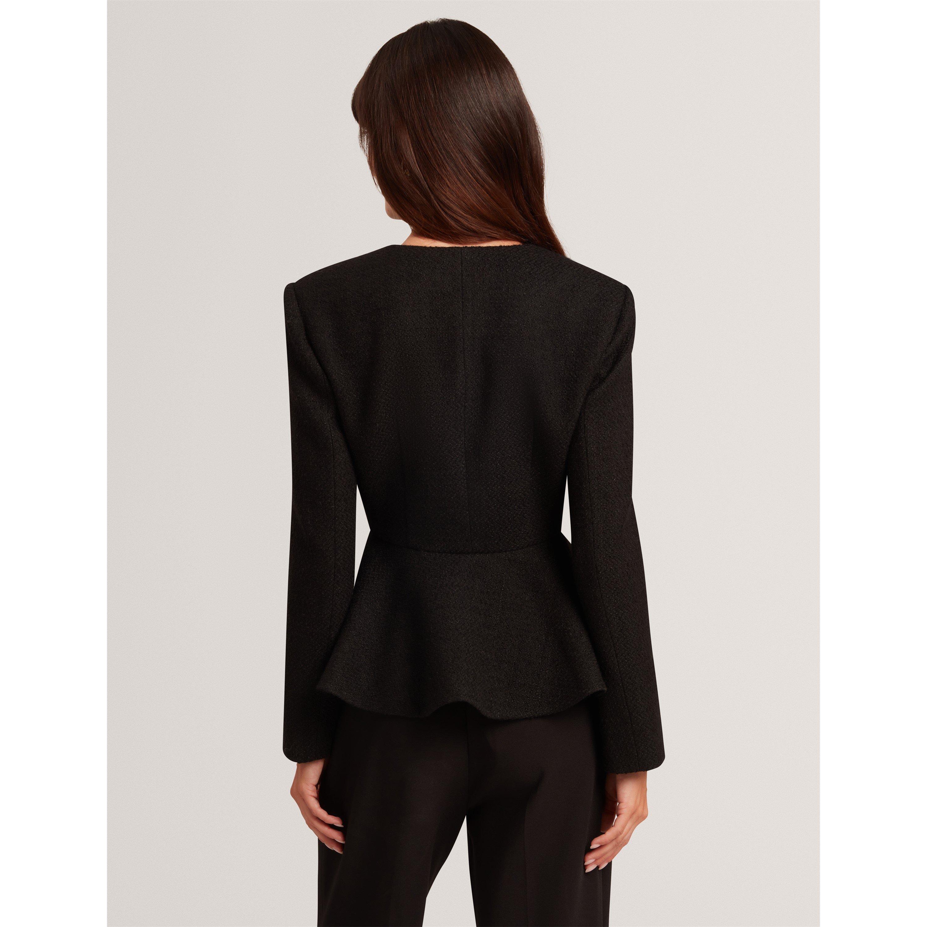 Schwarz - Ted Baker - Ted Peplum Jacket Ld64 - 5