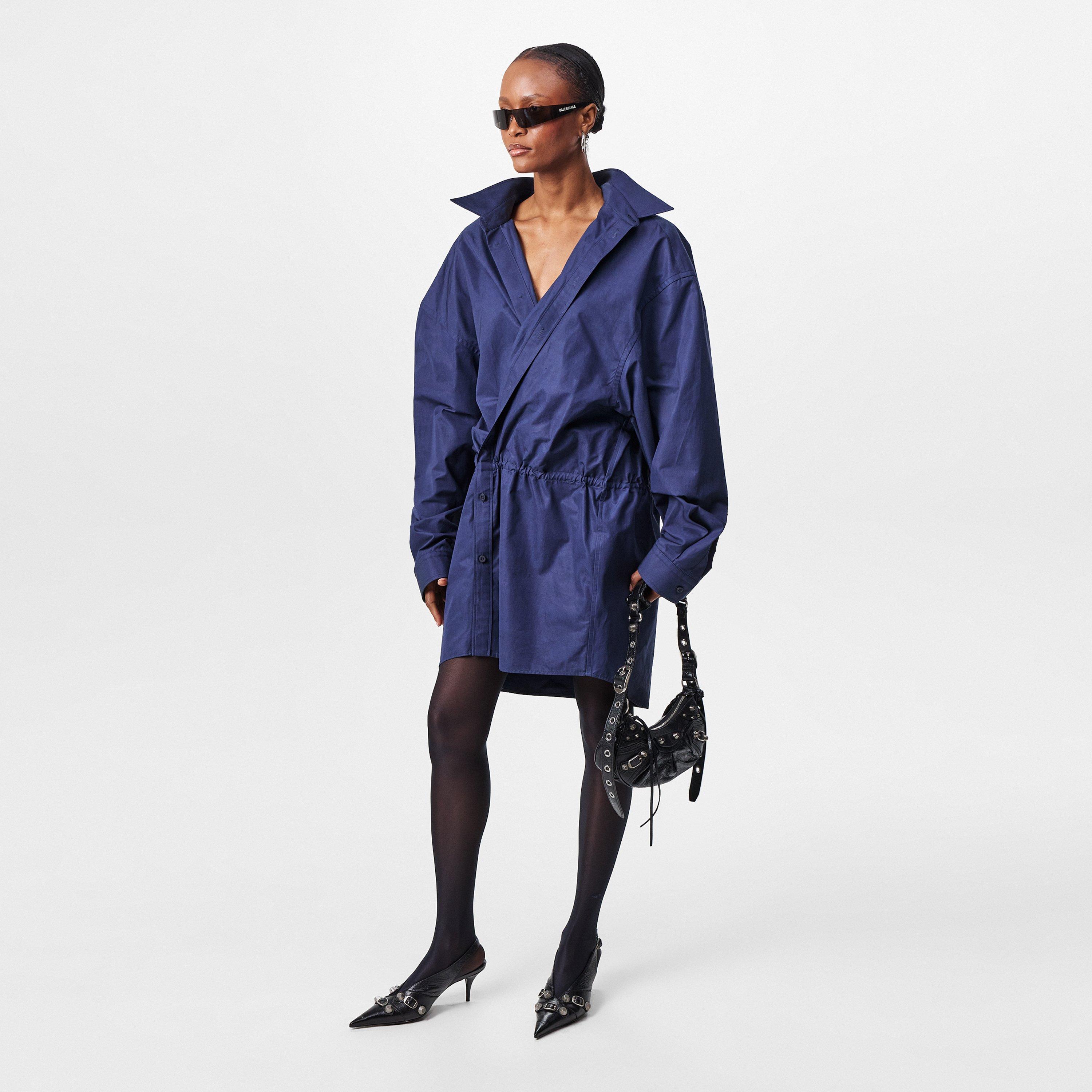 Faded Blue - Balenciaga - Shirt Mini Dress - 6