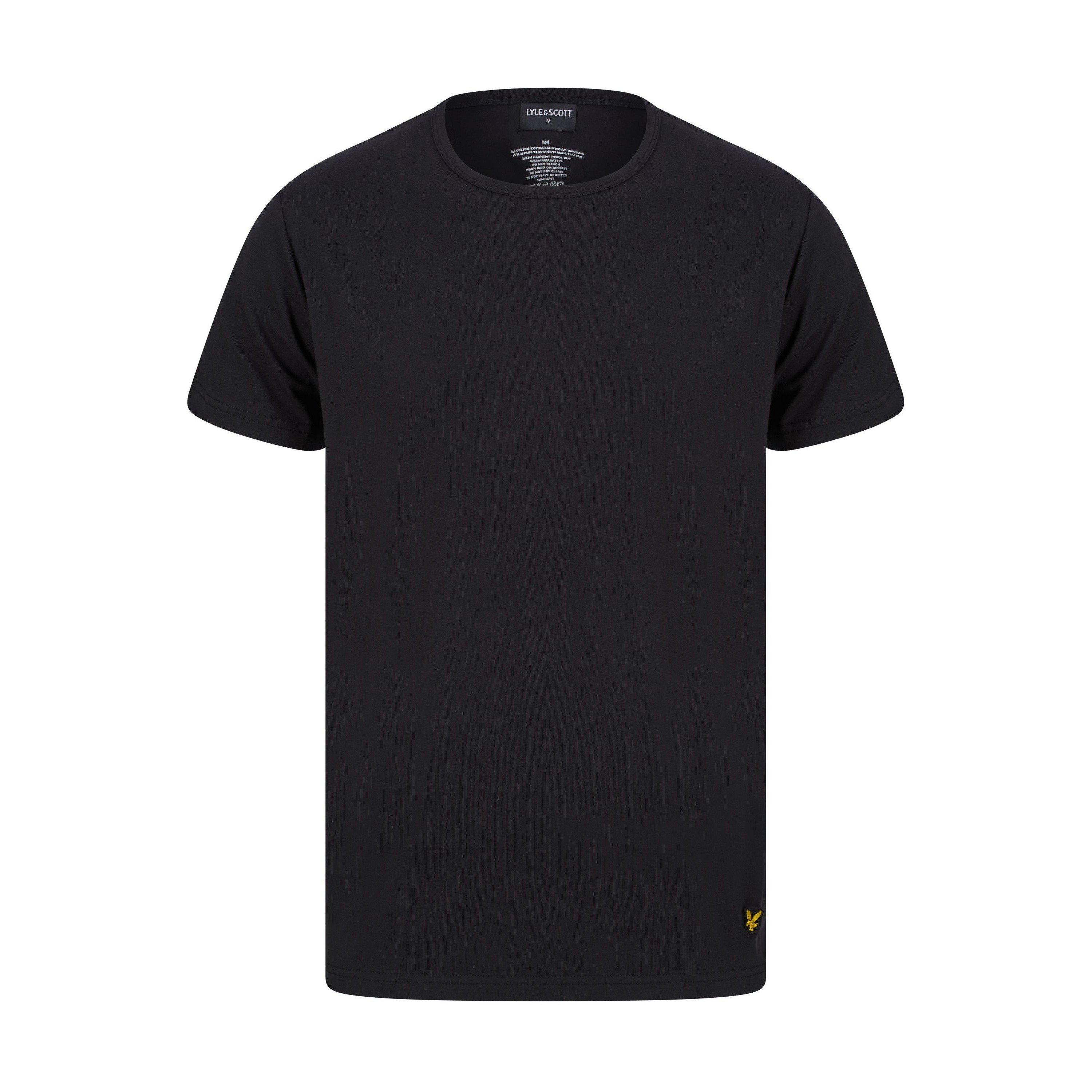 Black - Lyle and Scott - Men's Soft Touch Short Pyjama Set - 2