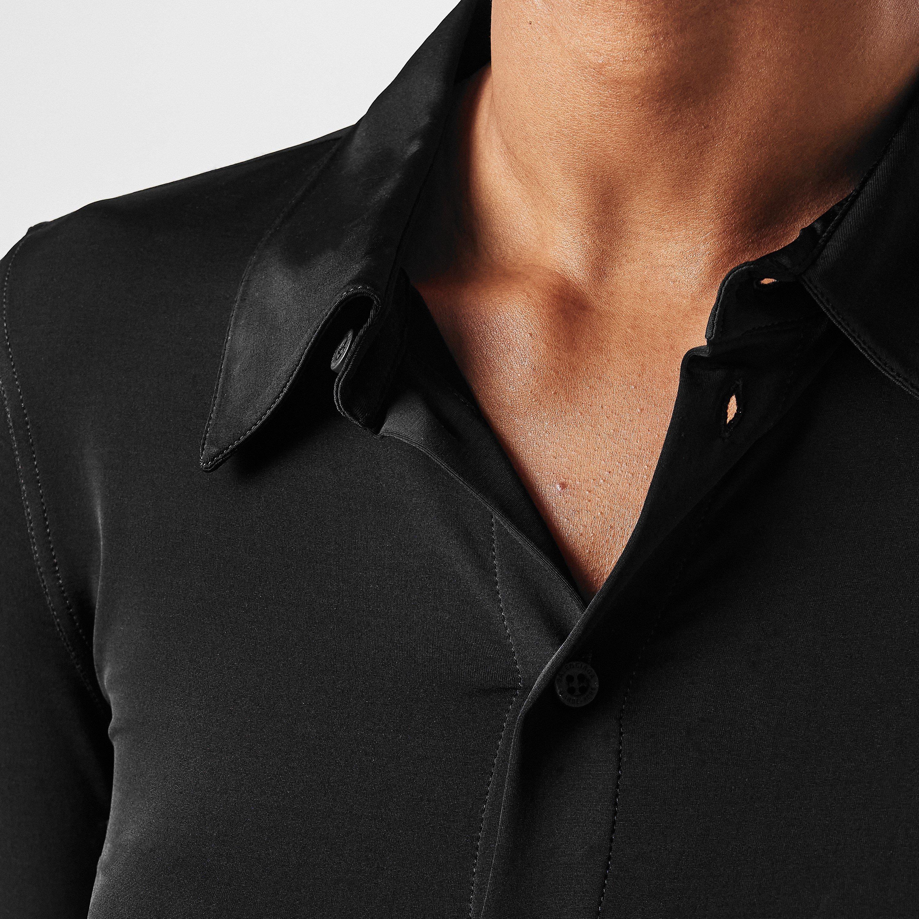 Black - Balenciaga - Women's Long-Sleeve Plain Shirt - 5