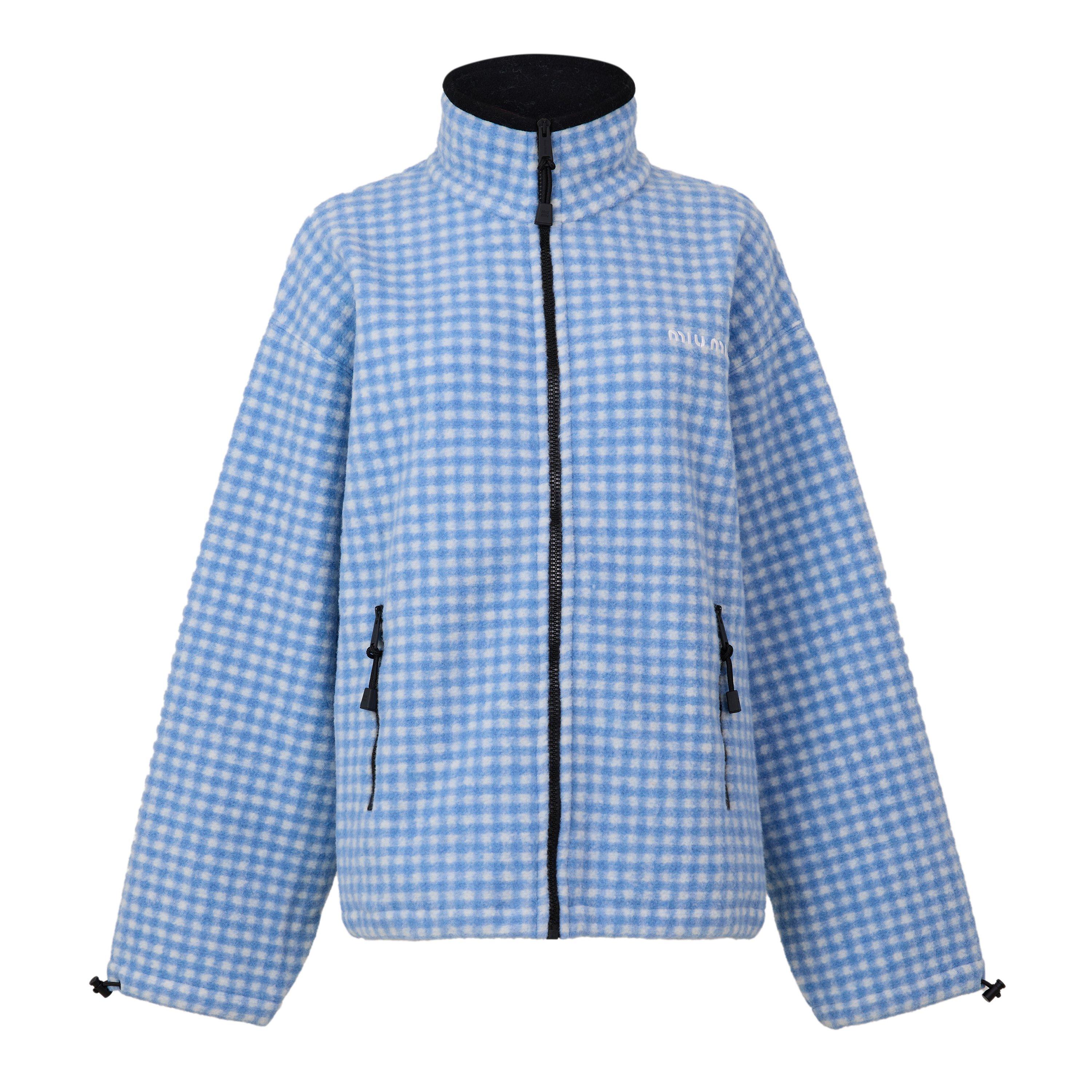 Miu Miu Miu Gingham Fleece Ld64