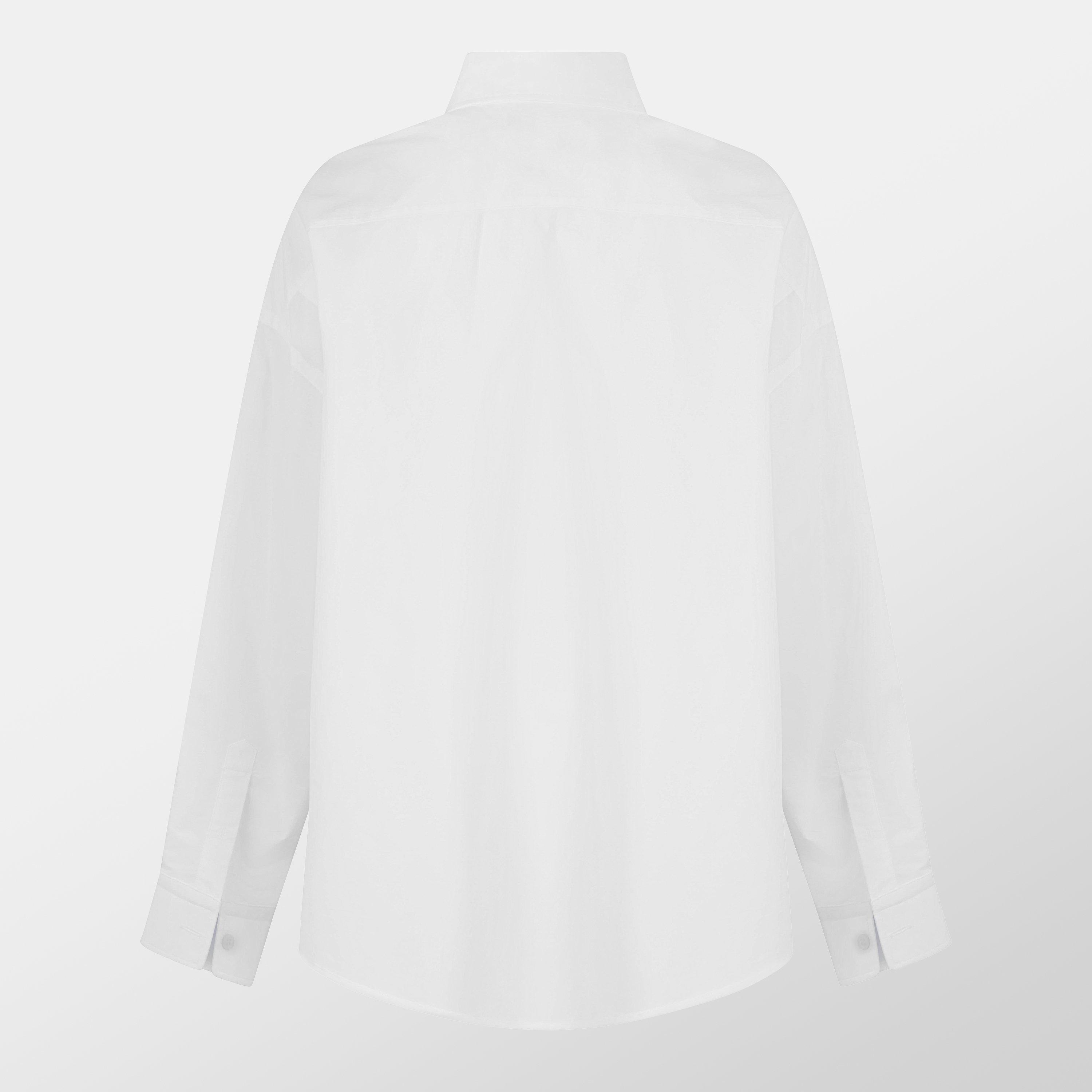 White - Balenciaga - Logo Embroidered Shirt - 2