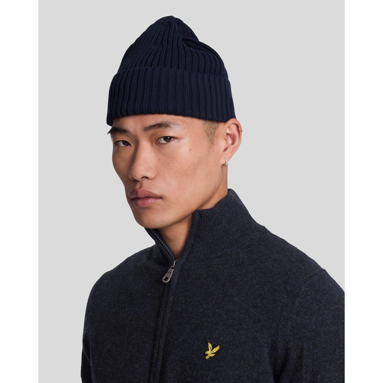 Drk Navy Marl - Lyle and Scott - Men's Zipped Cardigan - 4