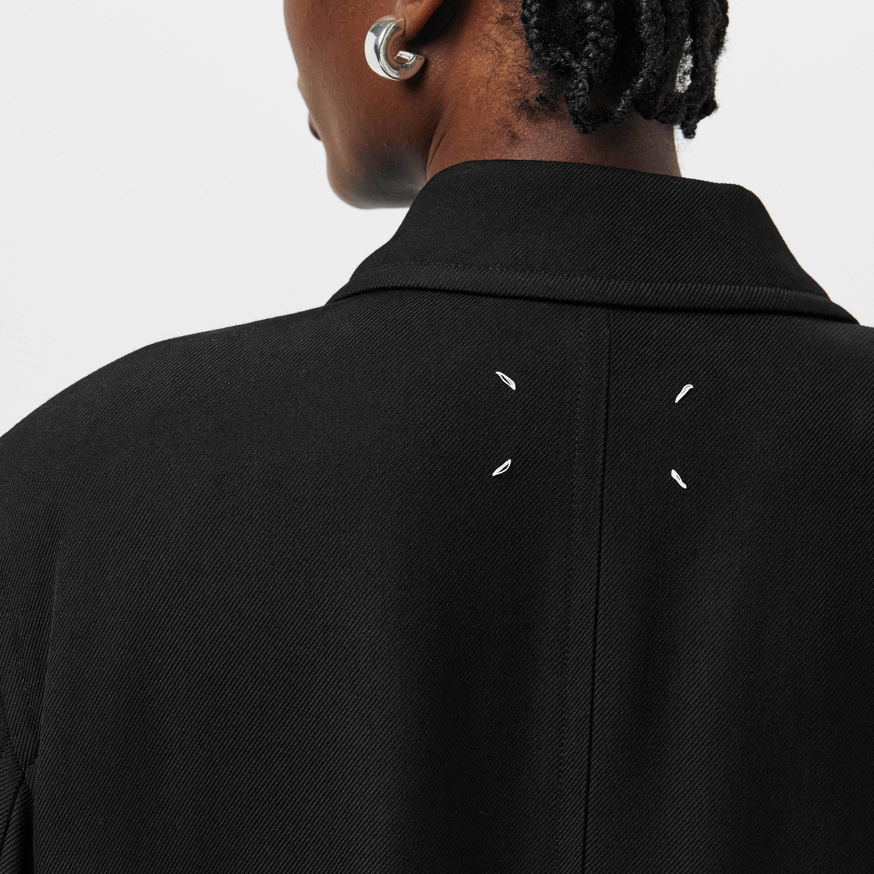 Black - Maison Margiela - Women's Wool Tailored Trench Coat - 5