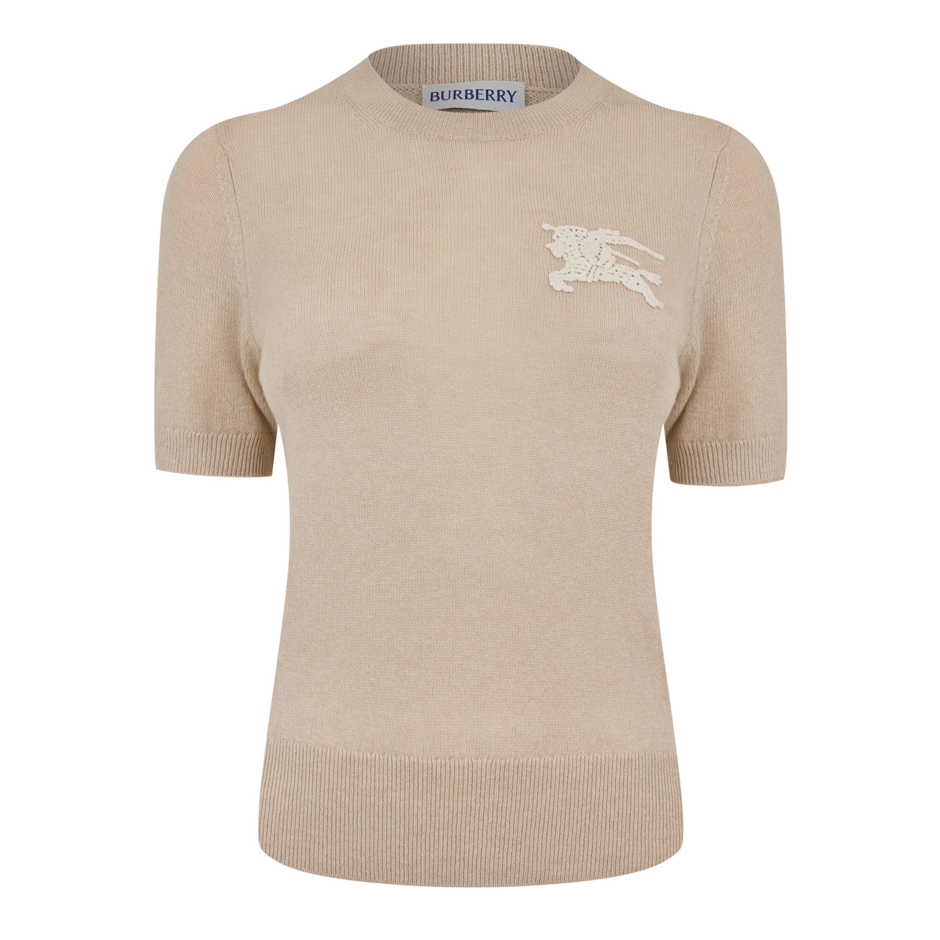 Burberry Women's Knitted Top - Easel Beige - Size 14 (L)
