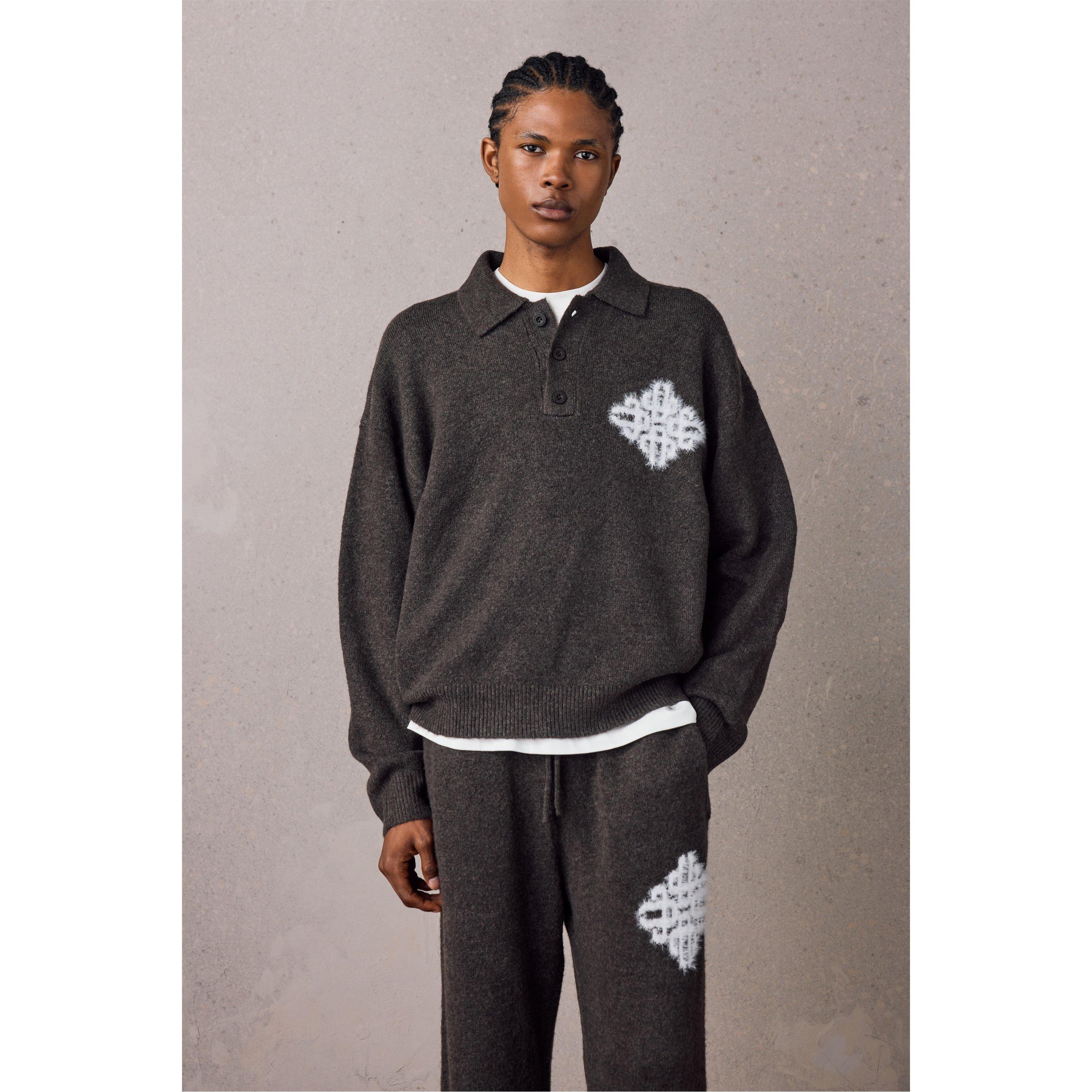 Charcoal - The Couture Club - Couture Brushed Knt Sn64 - 2