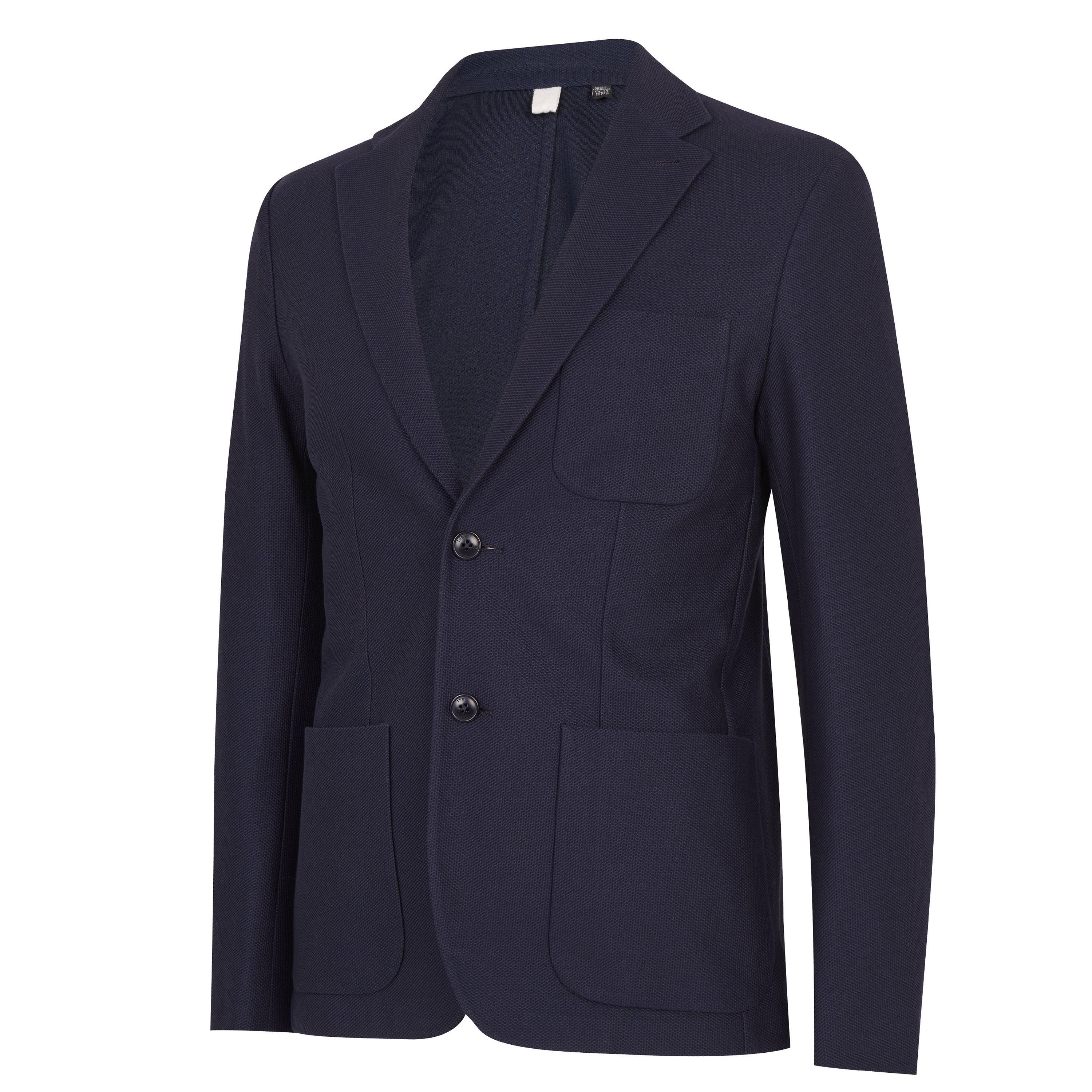 blu navy - Ted Baker - Men's Keils Cotton Long Sleeve Blazer - 6