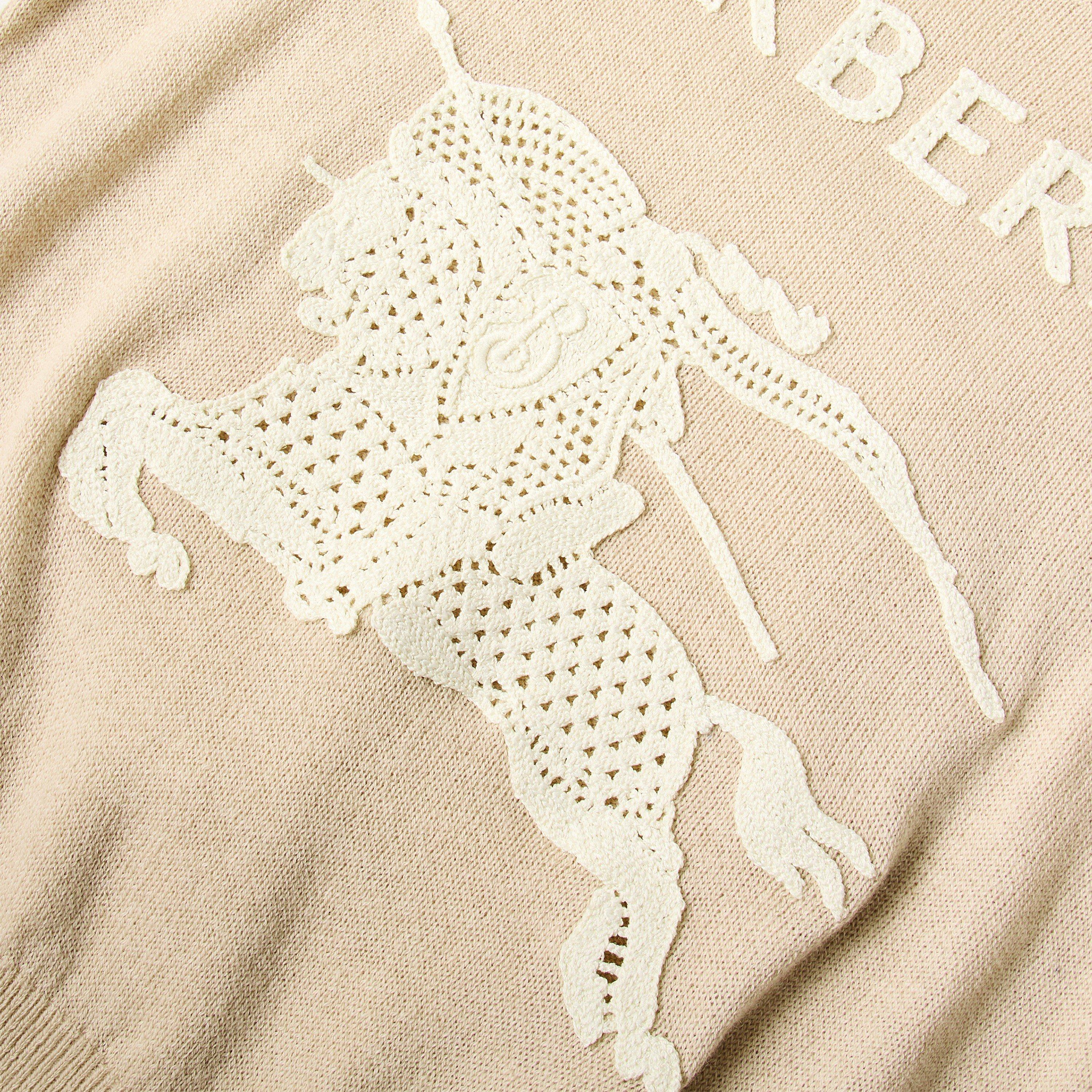 Easel Beige - Burberry - Women's Crew Neck Jumper - 3