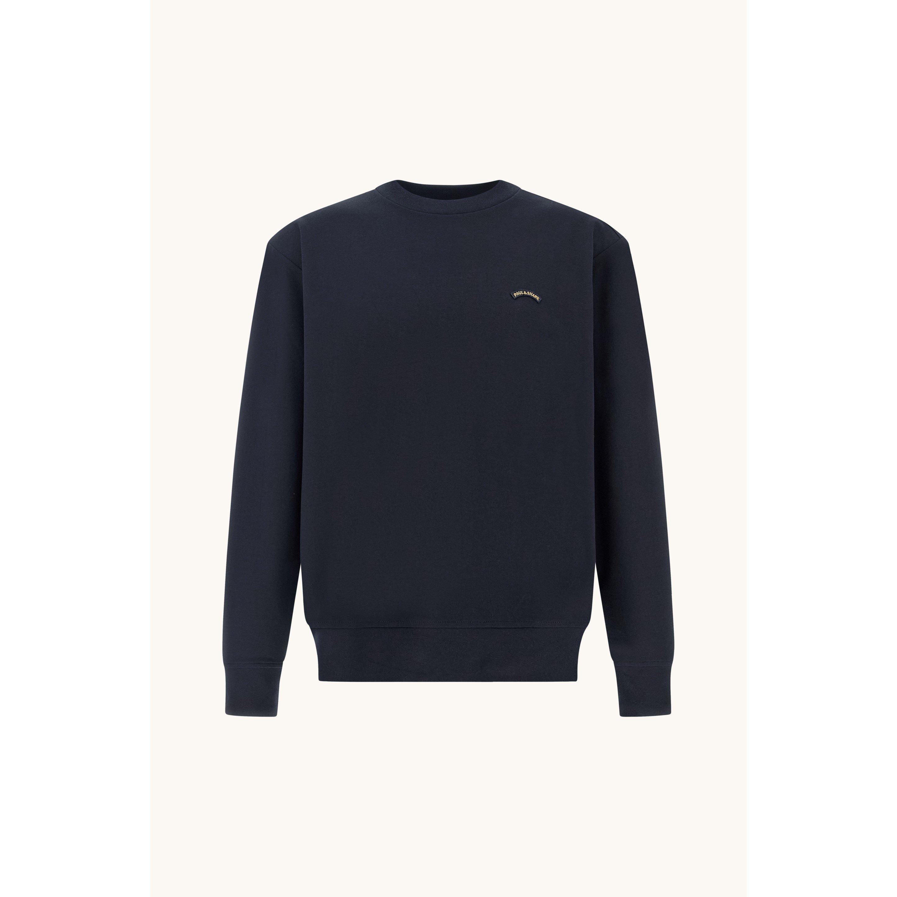 Paul And Shark Men's Cotton Crew-Neck Jumper - Navy - S