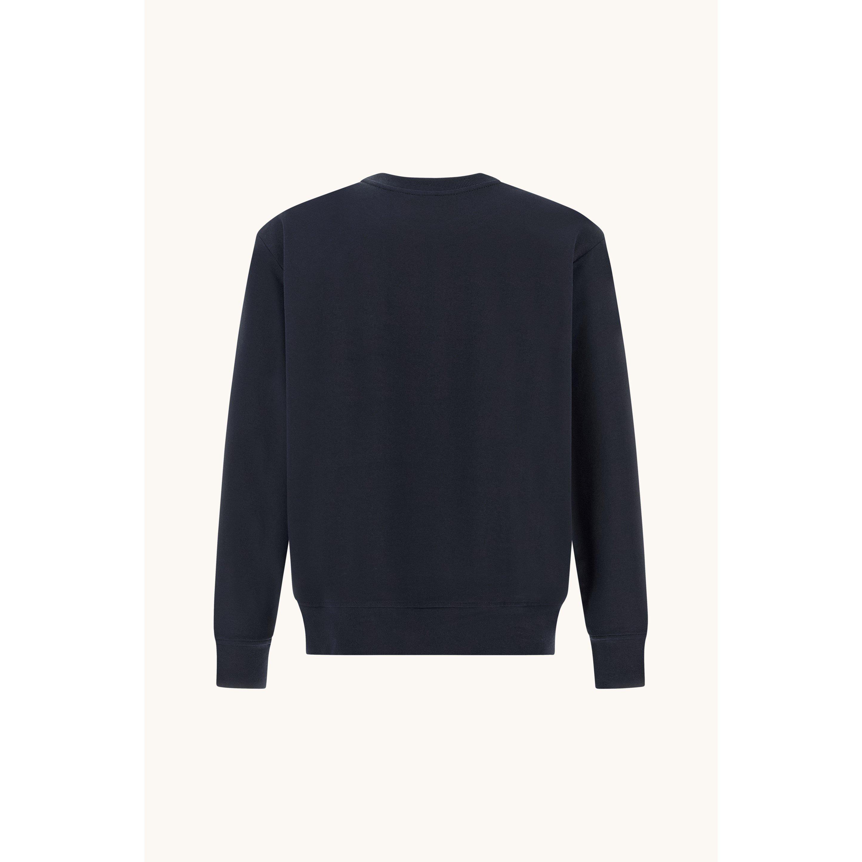 Marineblå - Paul And Shark - Men's Cotton Crew-Neck Jumper - 2
