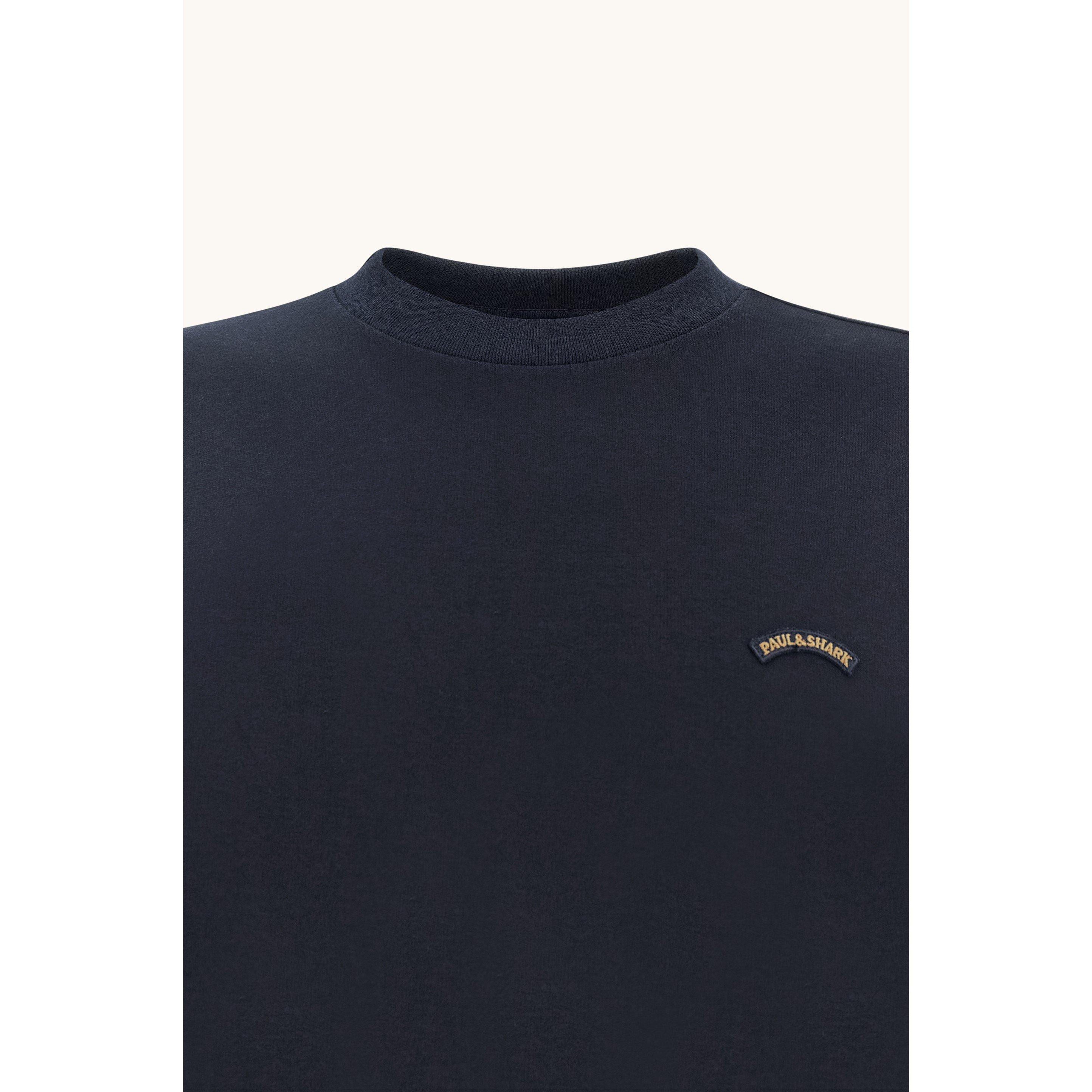Marineblå - Paul And Shark - Men's Cotton Crew-Neck Jumper - 3